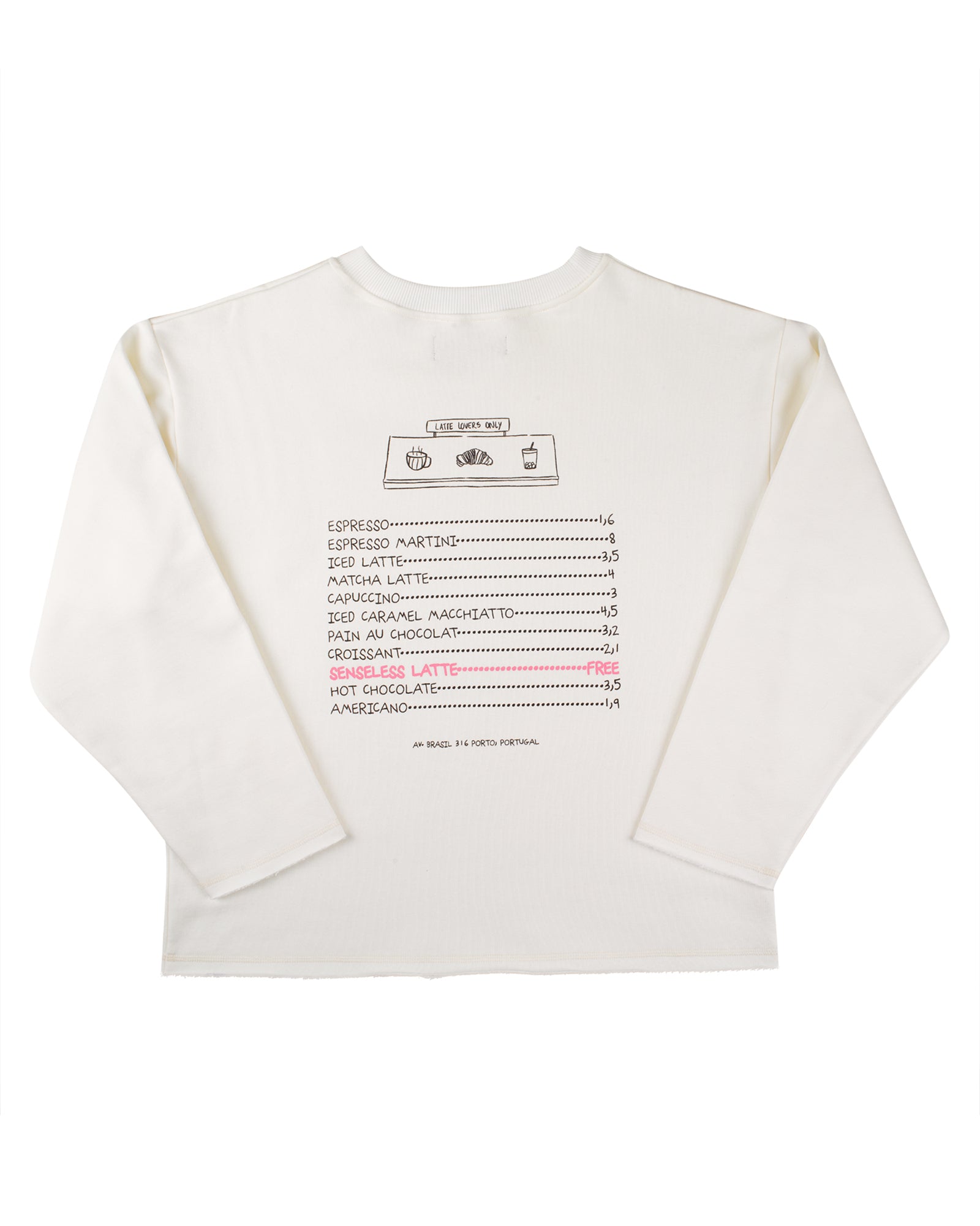 Cream Menu Crewneck