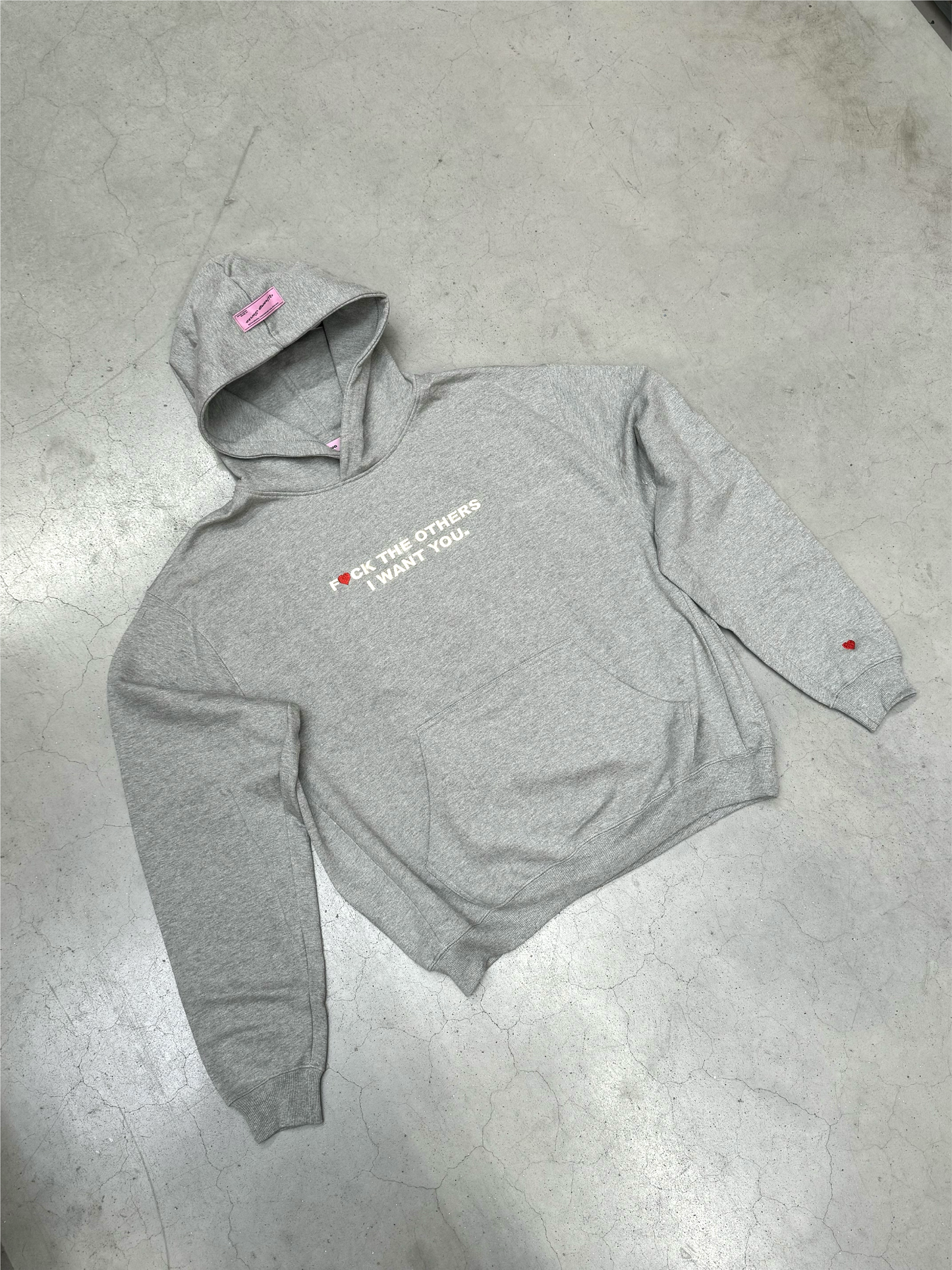 Amore Ash Grey Hoodie