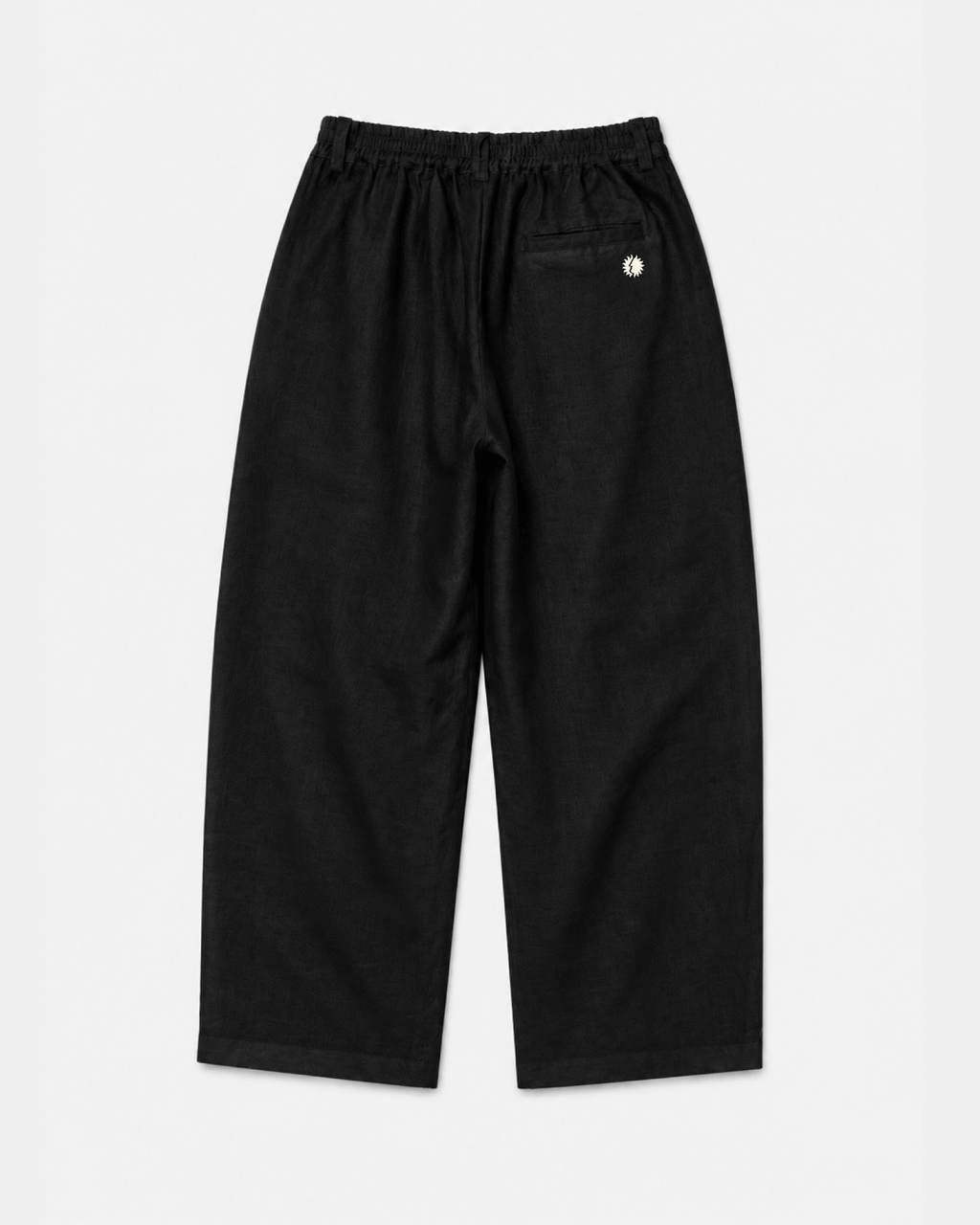 Essentials Black Linen Pants