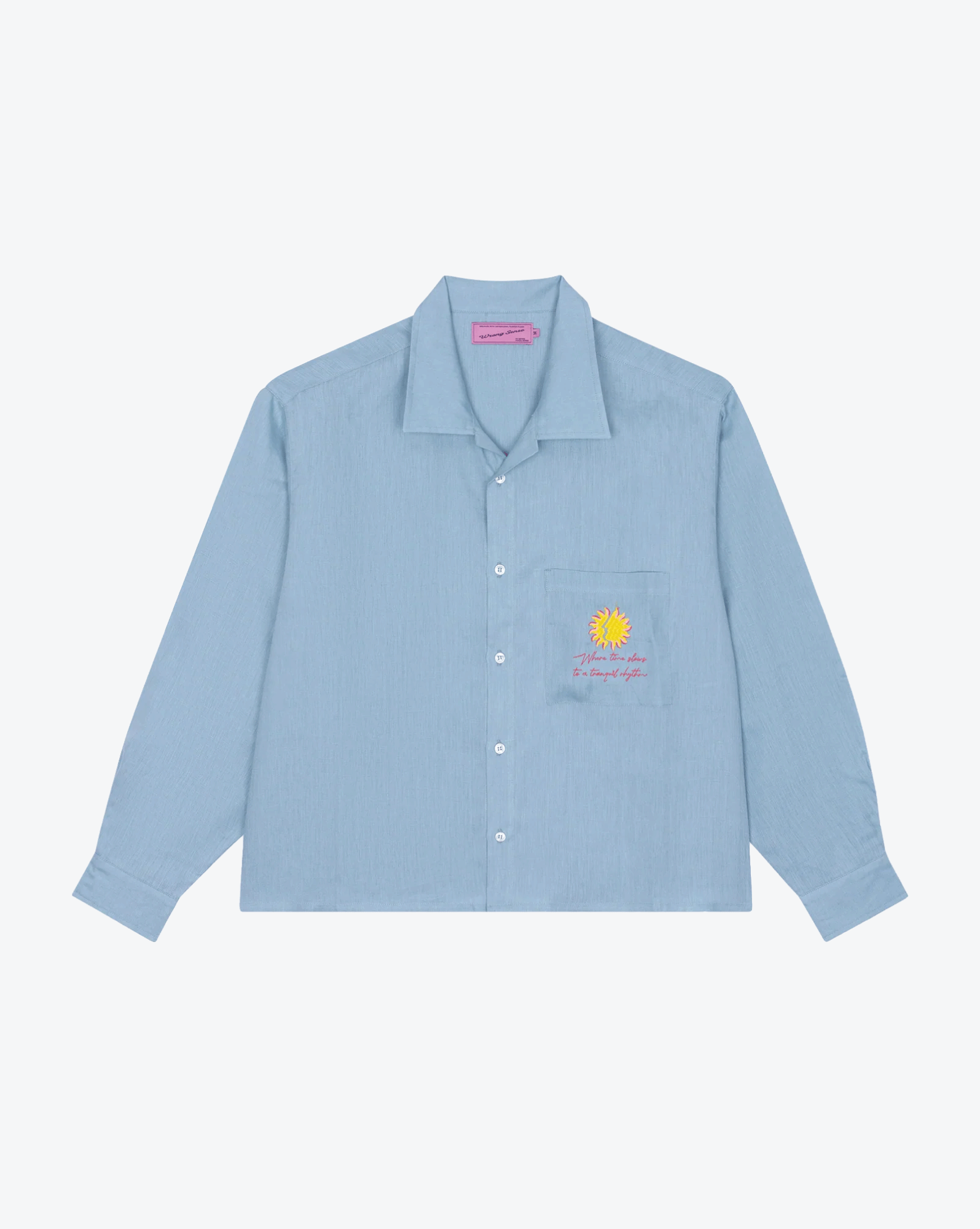 Baby Blue Linen Shirt