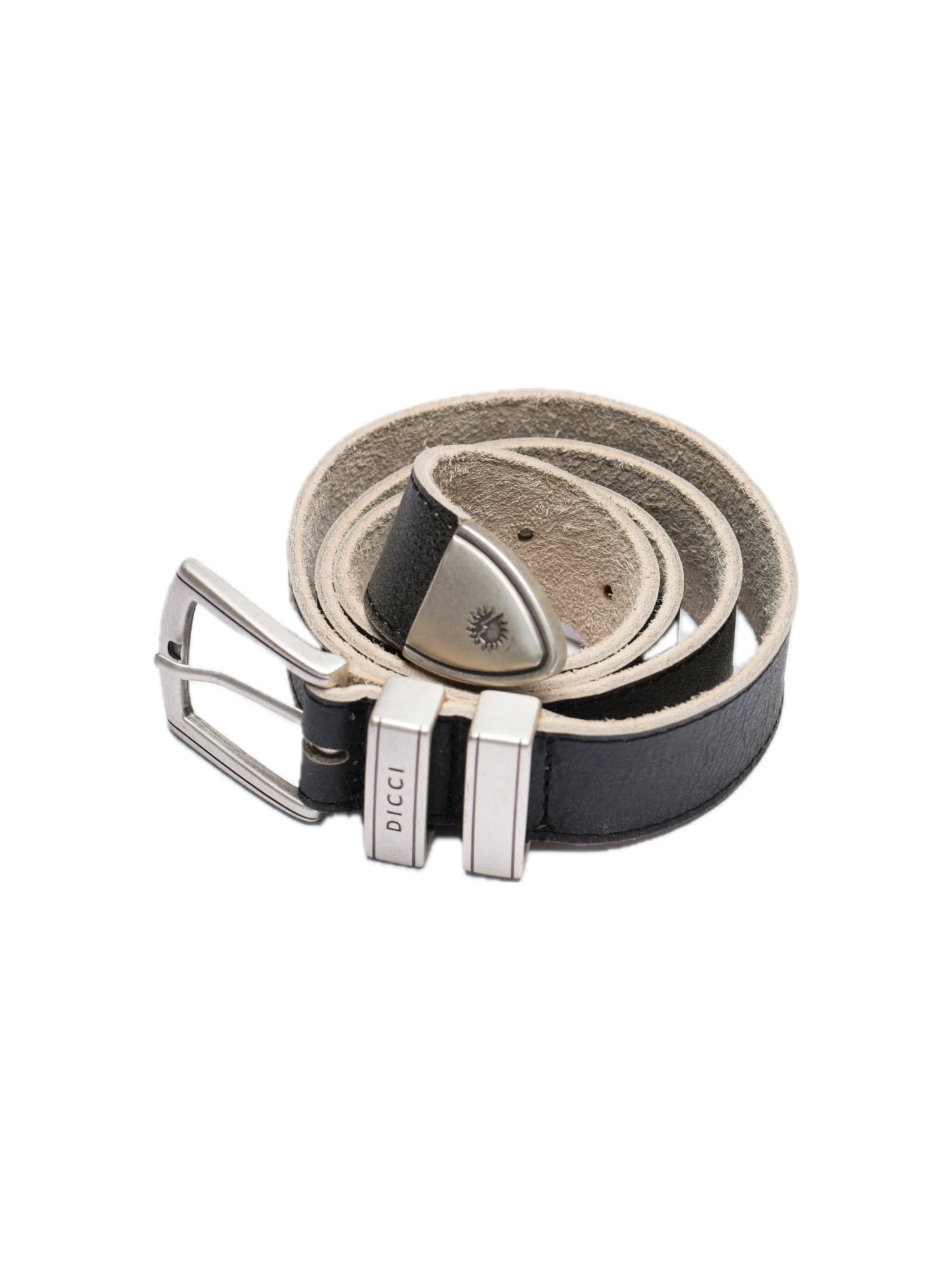 Vintage Black Leather Belt