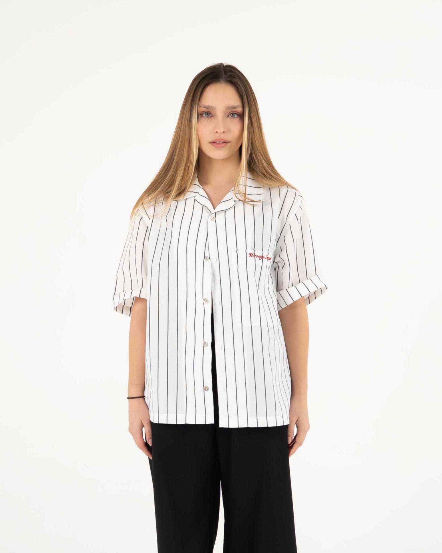 White Striped Shirt