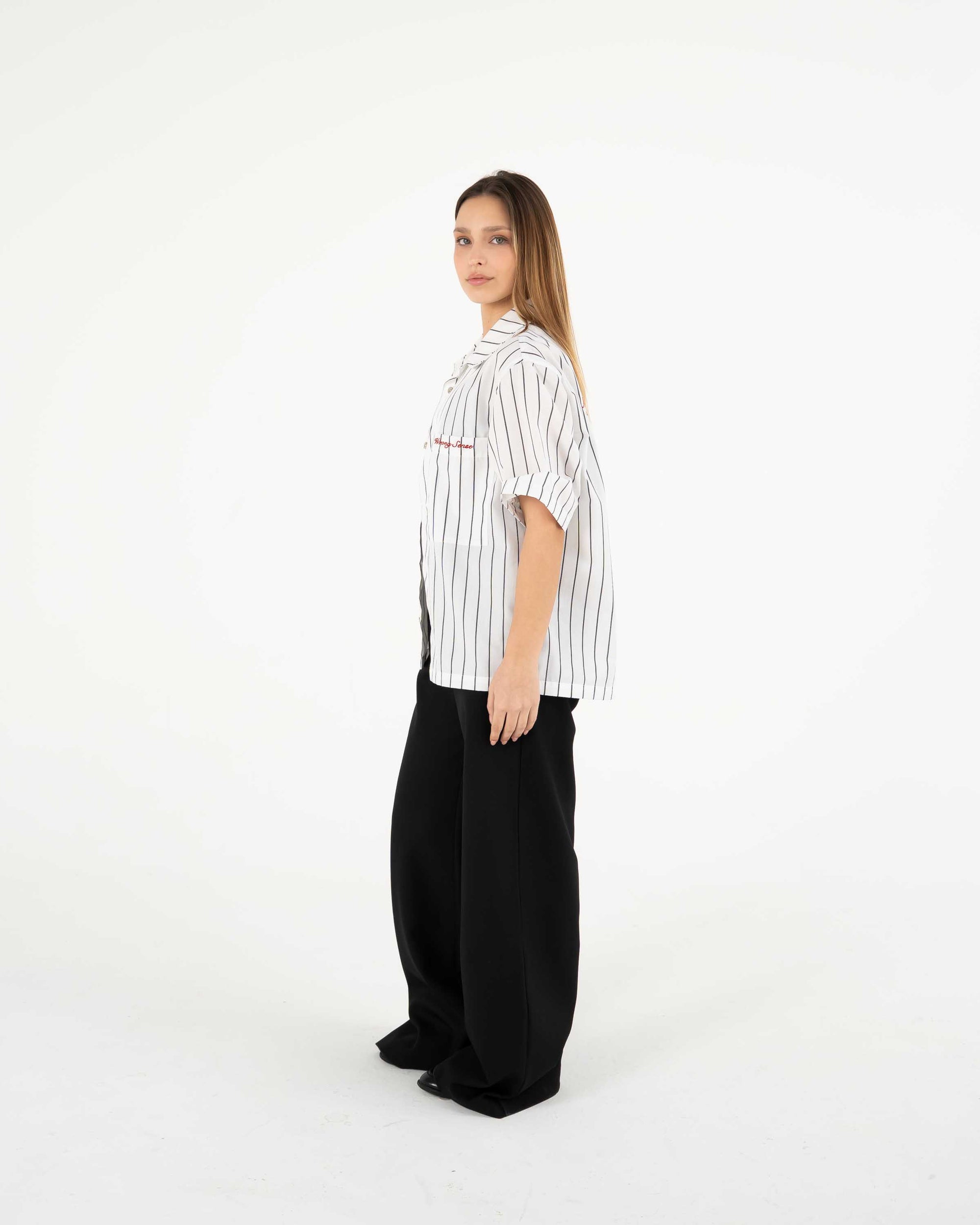 White Striped Shirt