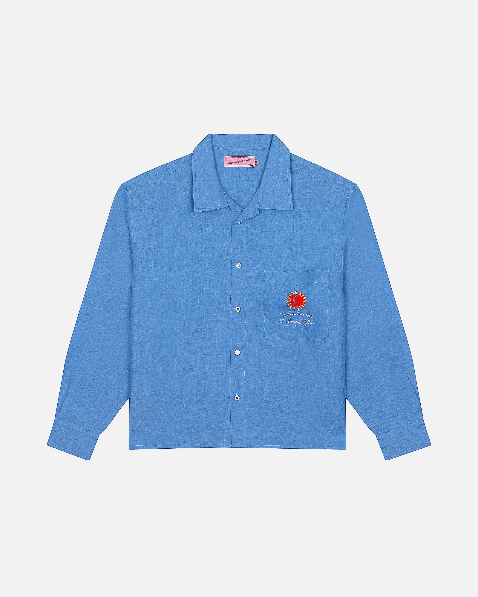 Navy Linen Shirt