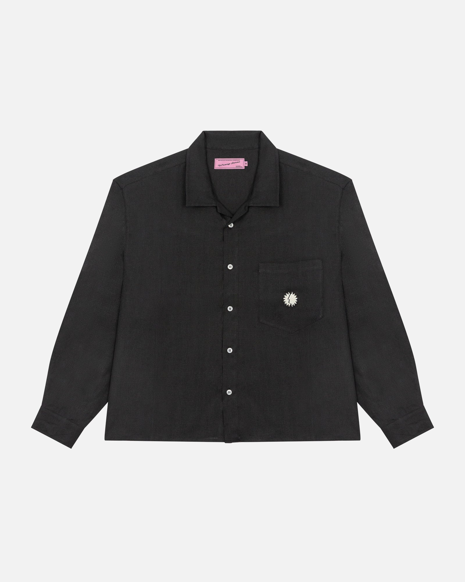 Black Neutrals Linen Shirt