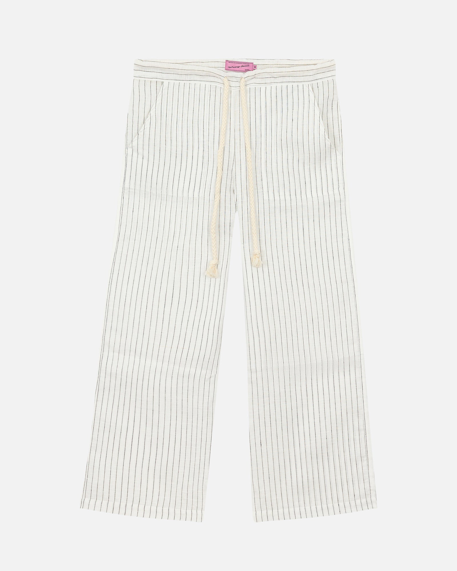 Striped Neutrals Linen Pants