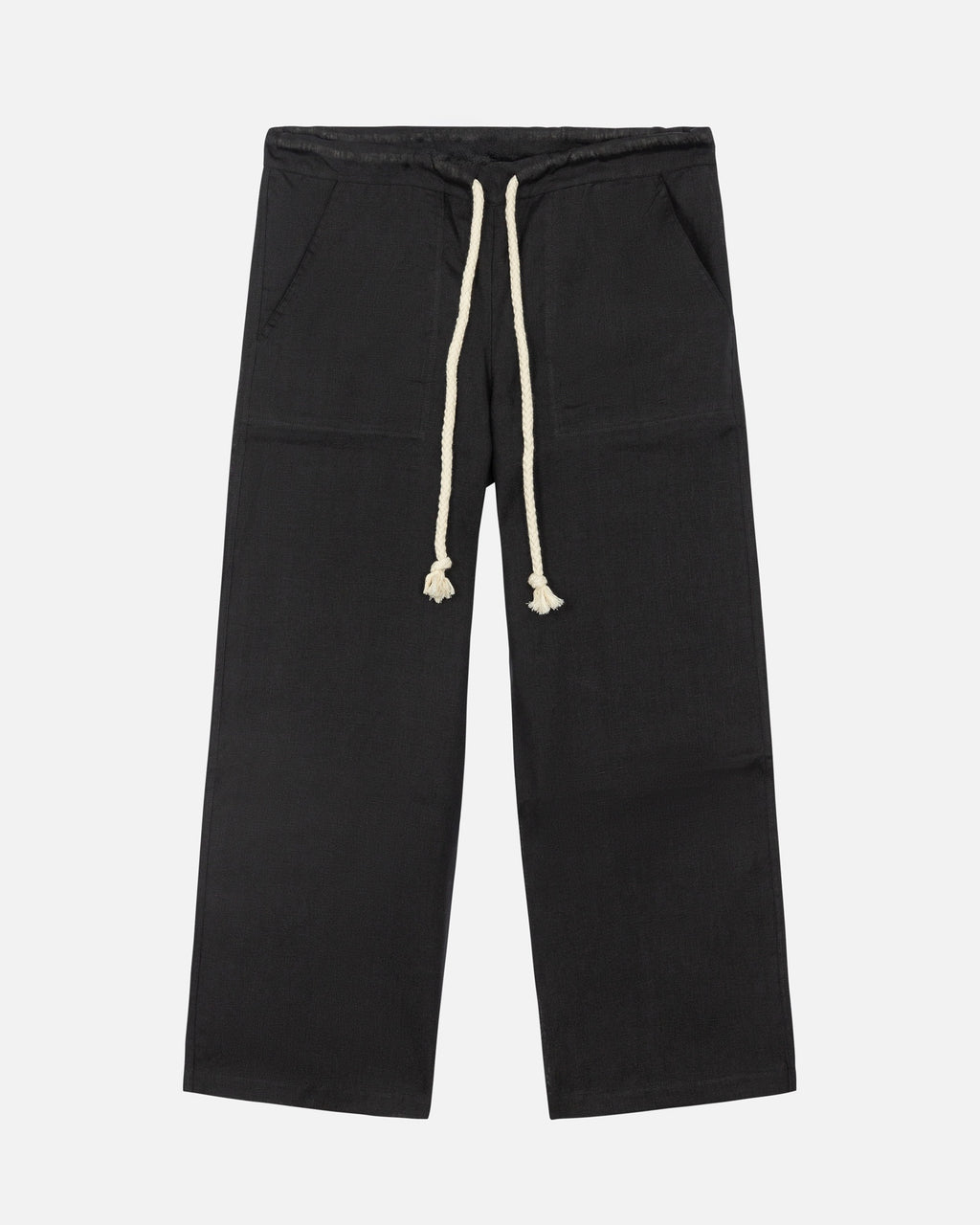 Black Neutrals Linen Pants
