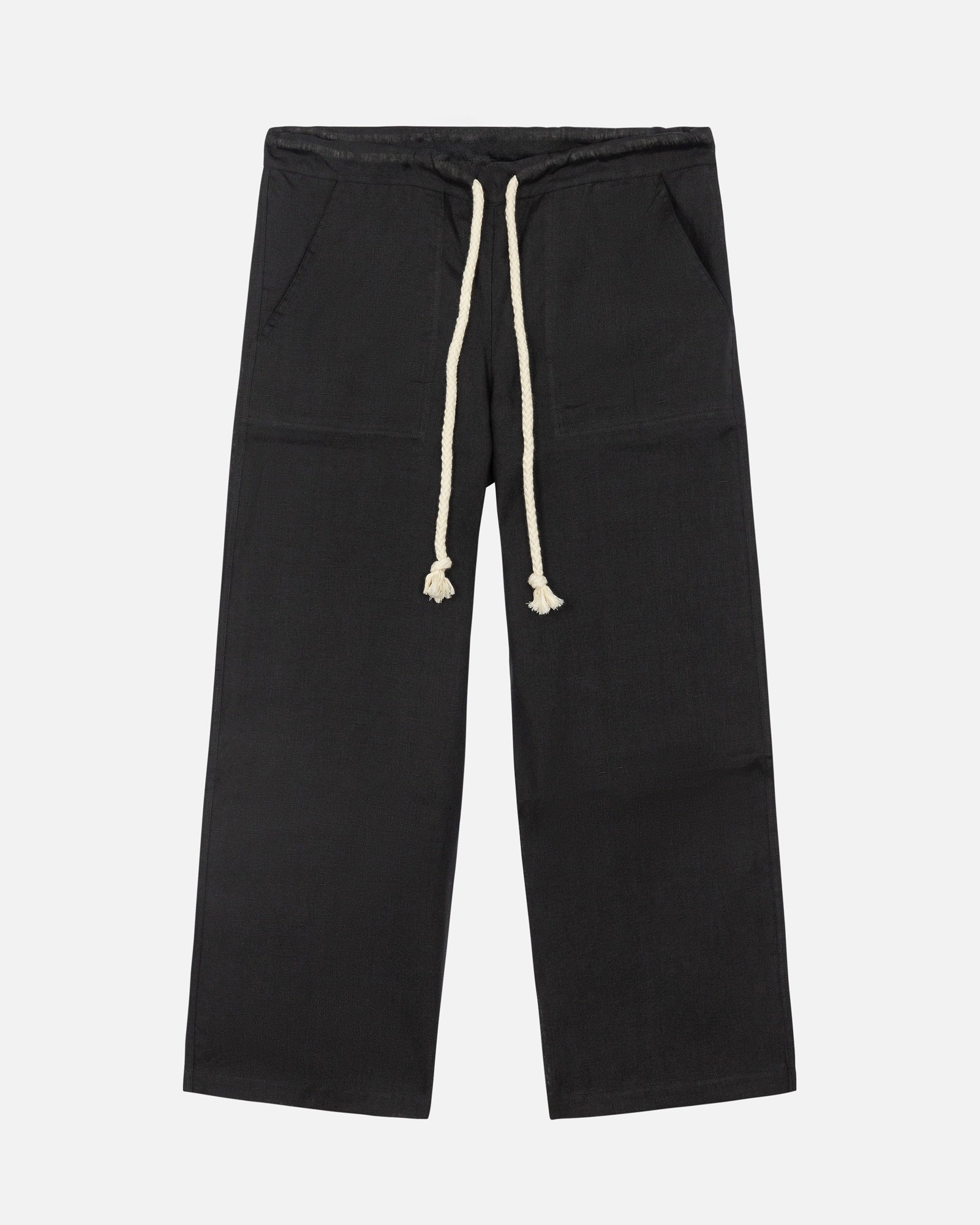 Black Neutrals Linen Pants