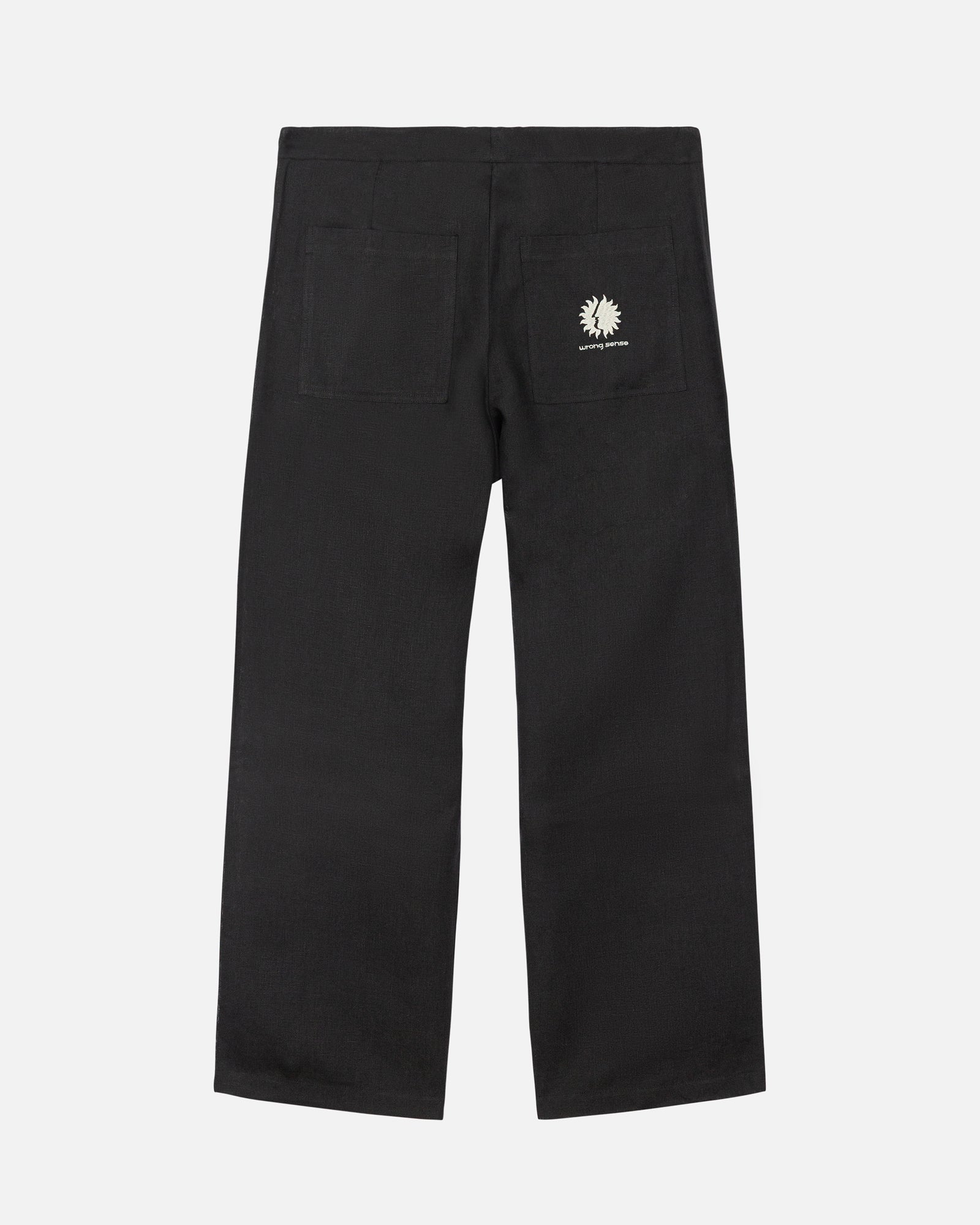 Black Neutrals Linen Pants