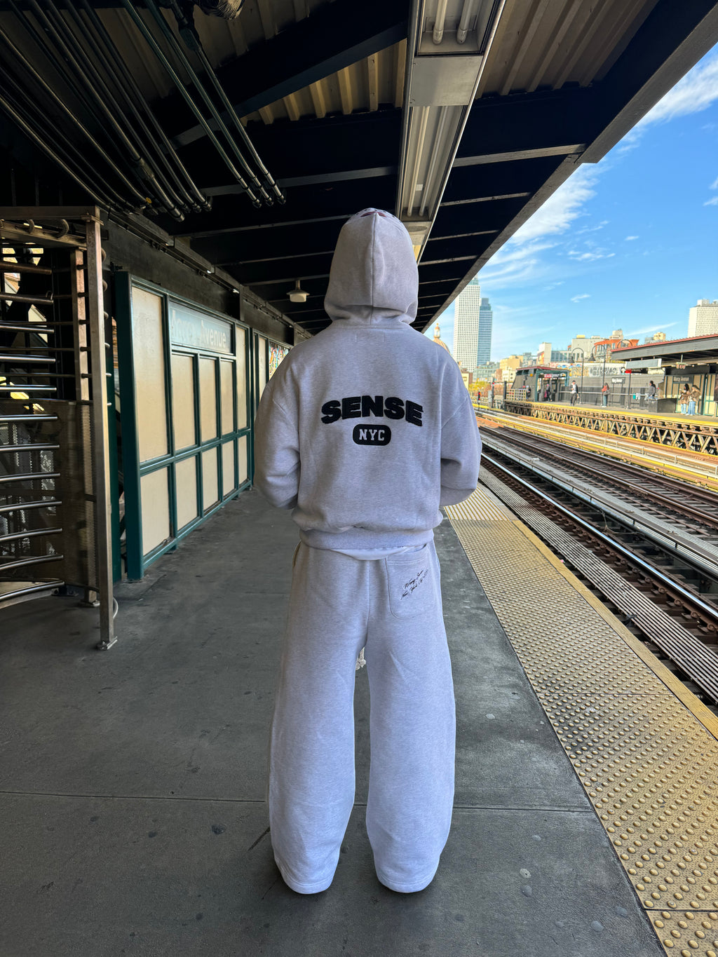 Ligh Grey NYC Sweatpants