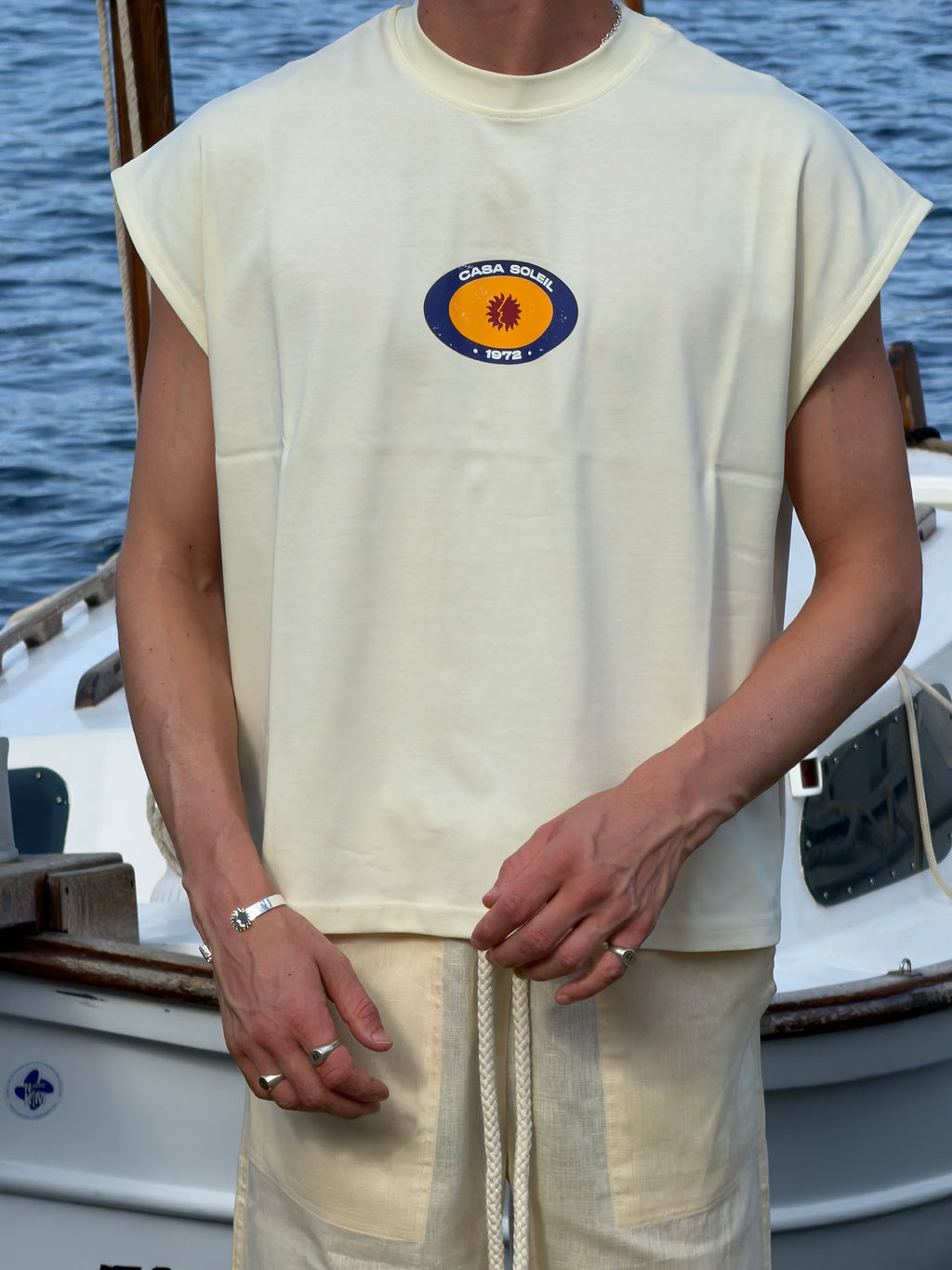 T-shirt creme Casa Soleil
