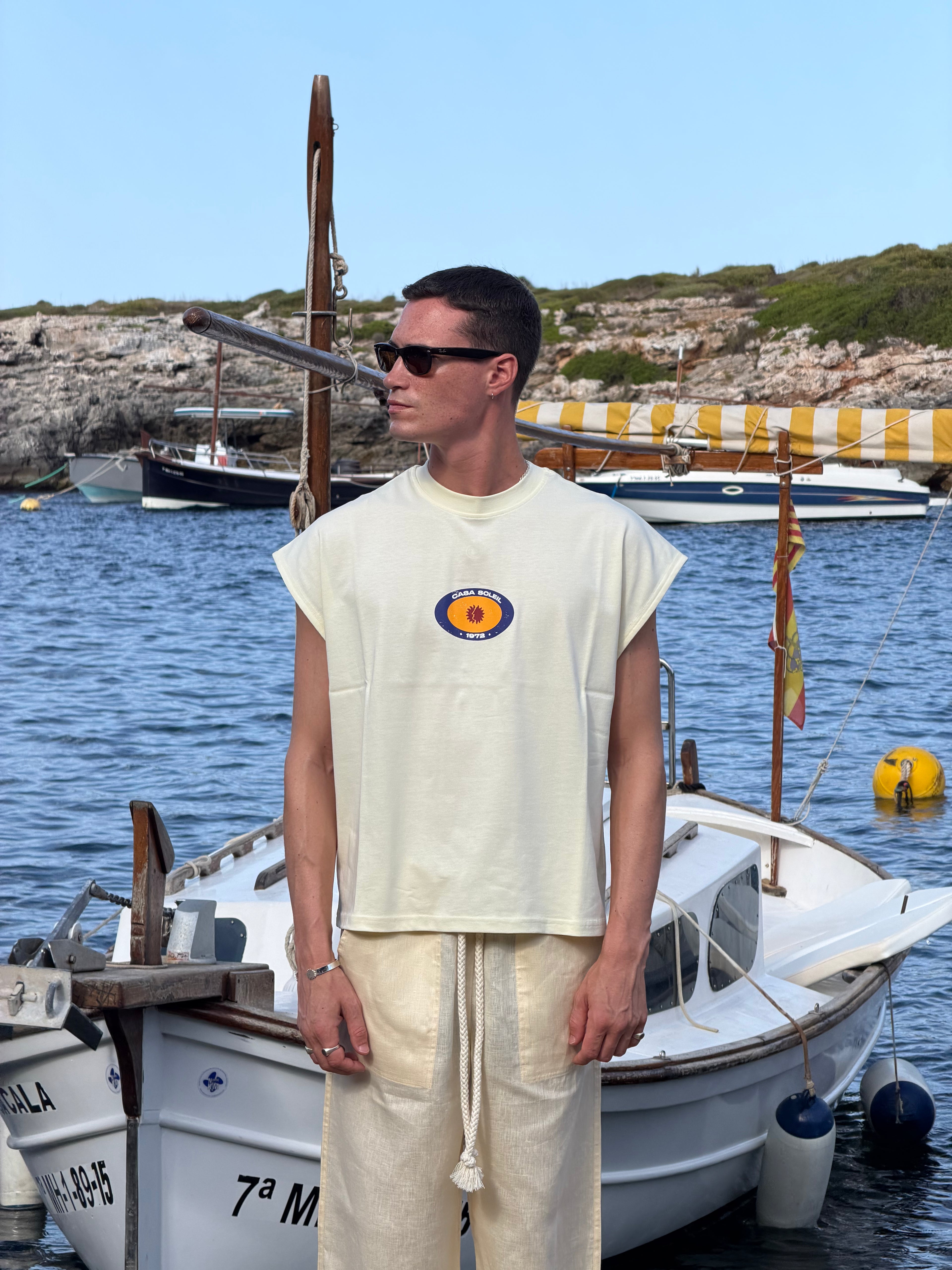 T-shirt creme Casa Soleil