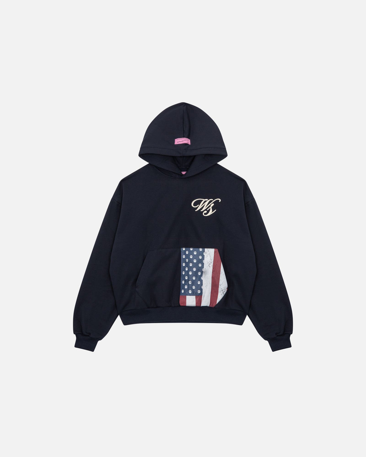 Sweat-shirt à Capuche Mighty Fine Unisex - Gris Et Navy - Léger - Motif "Paris NYC Rome London" - Taille XS - Occasion Très Bon état