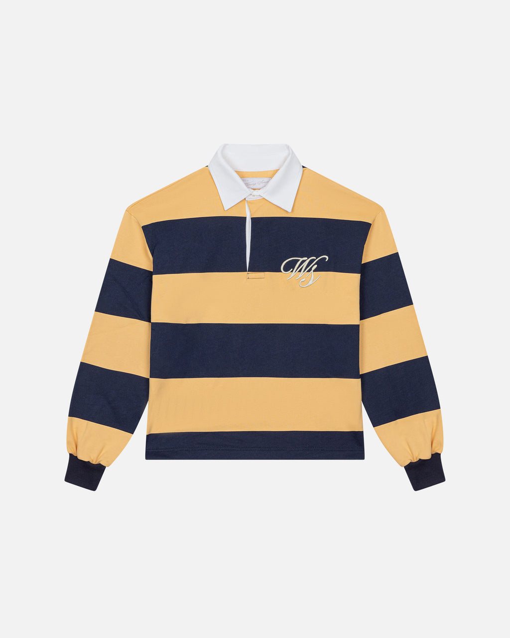 Office Yellow Striped Polo