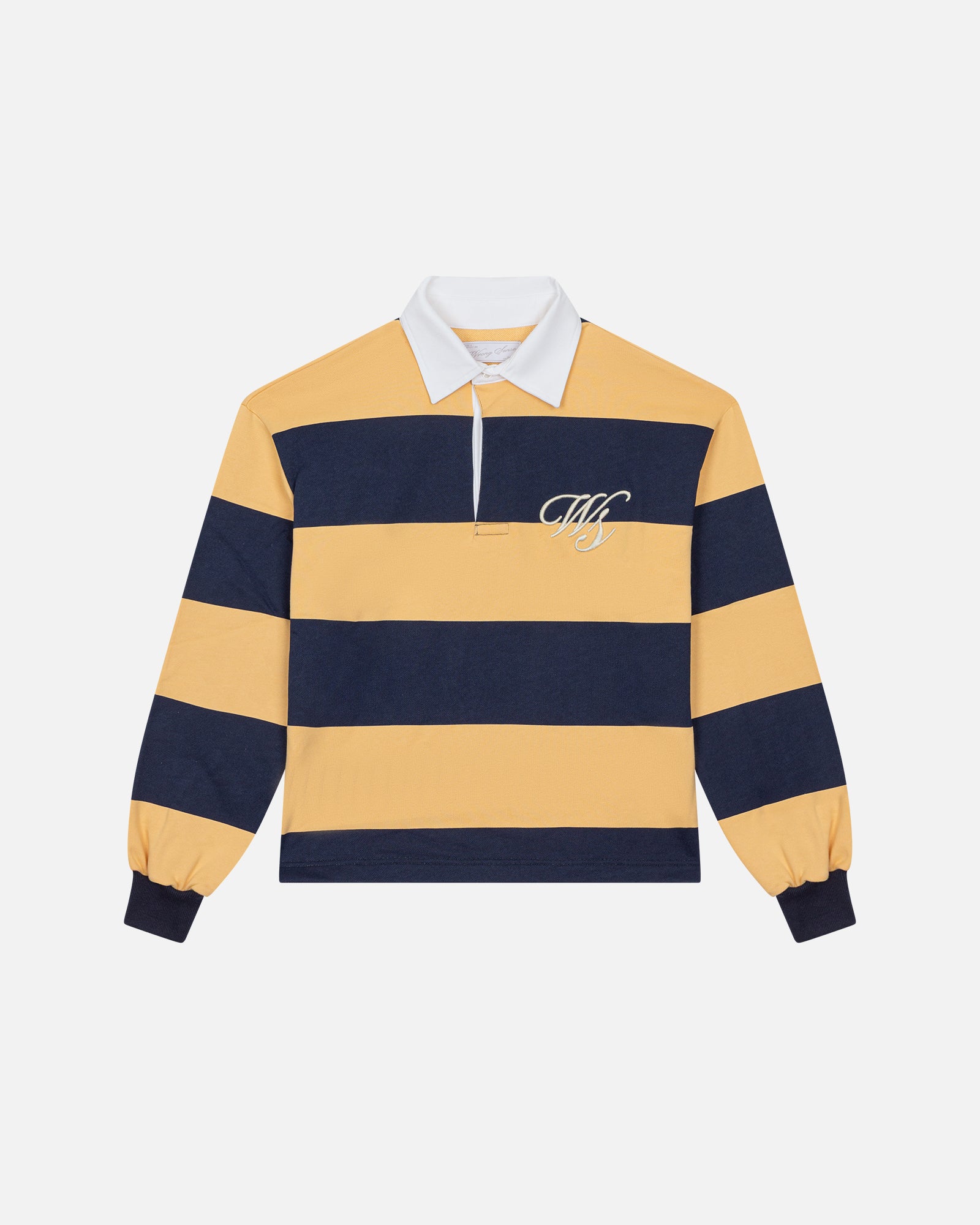 Office Yellow Striped Polo