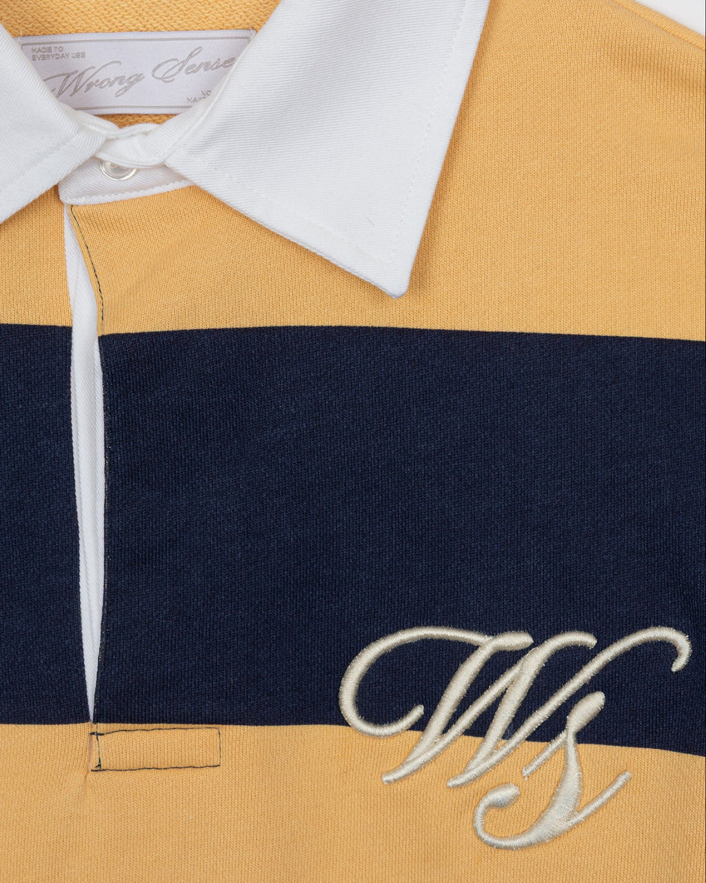 Office Yellow Striped Polo
