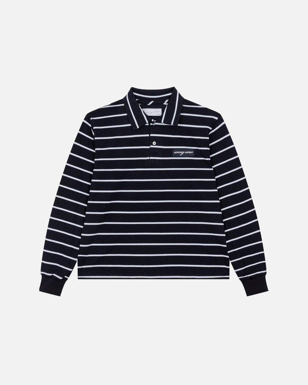 Polo Listrado Azul Marinho 