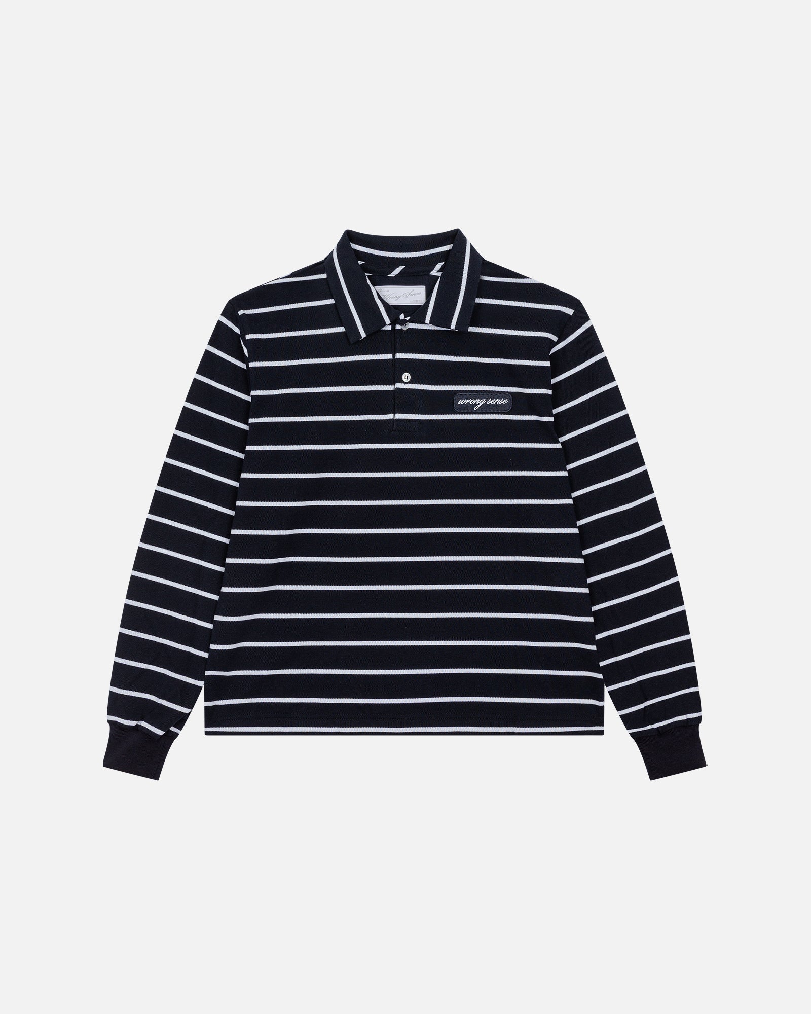 Office Navy Striped Polo