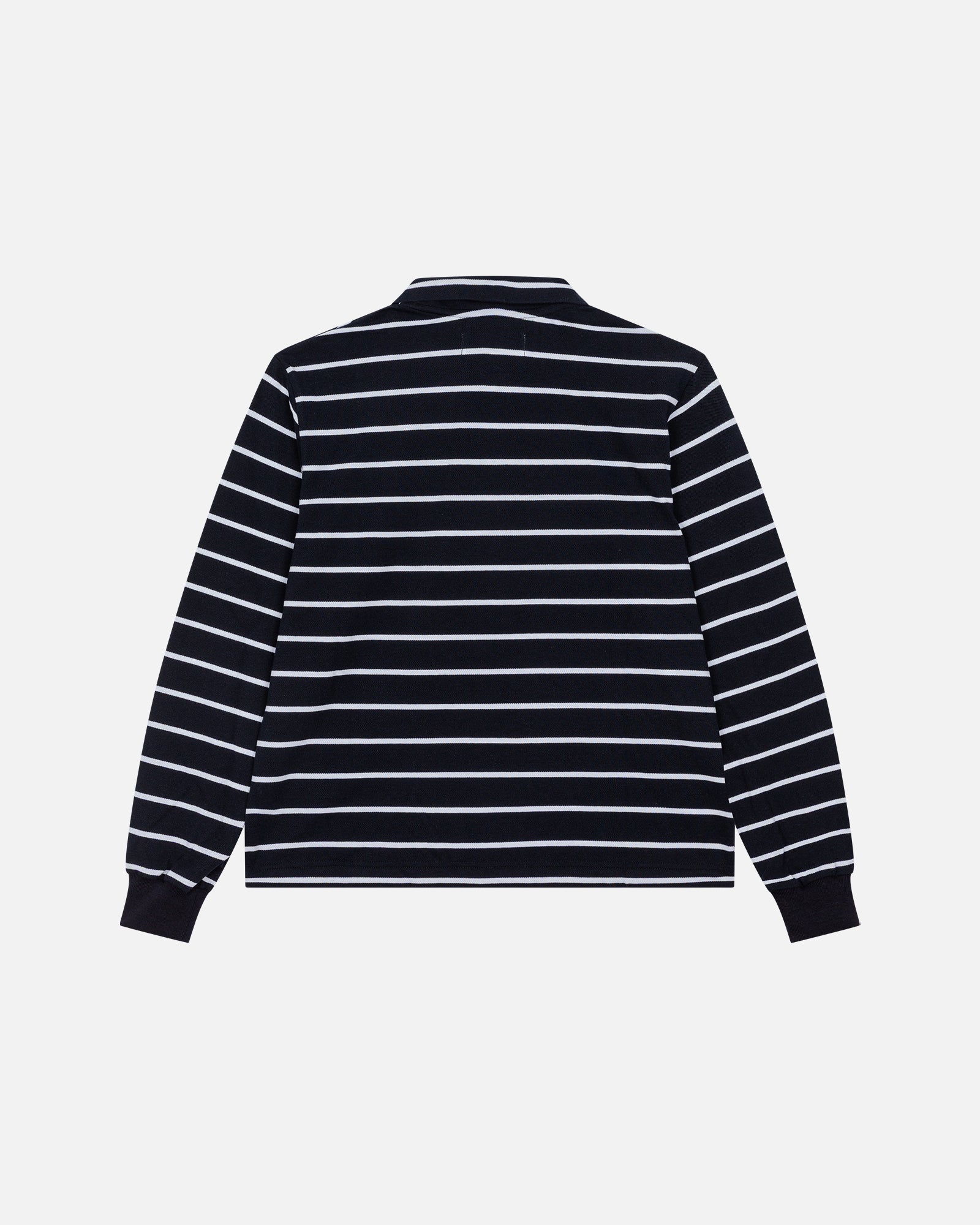 Polo Listrado Azul Marinho 
