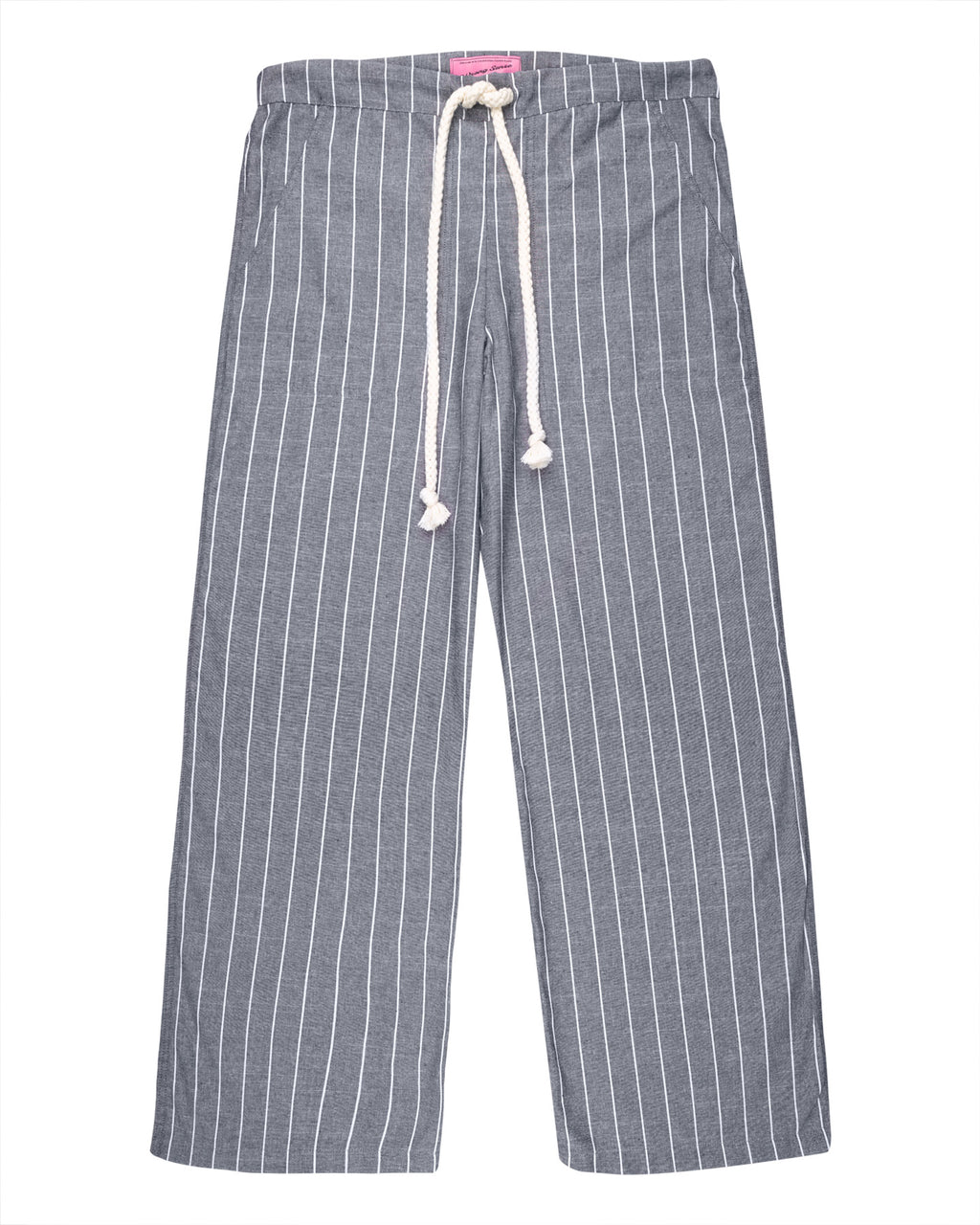 Navy Striped Pants