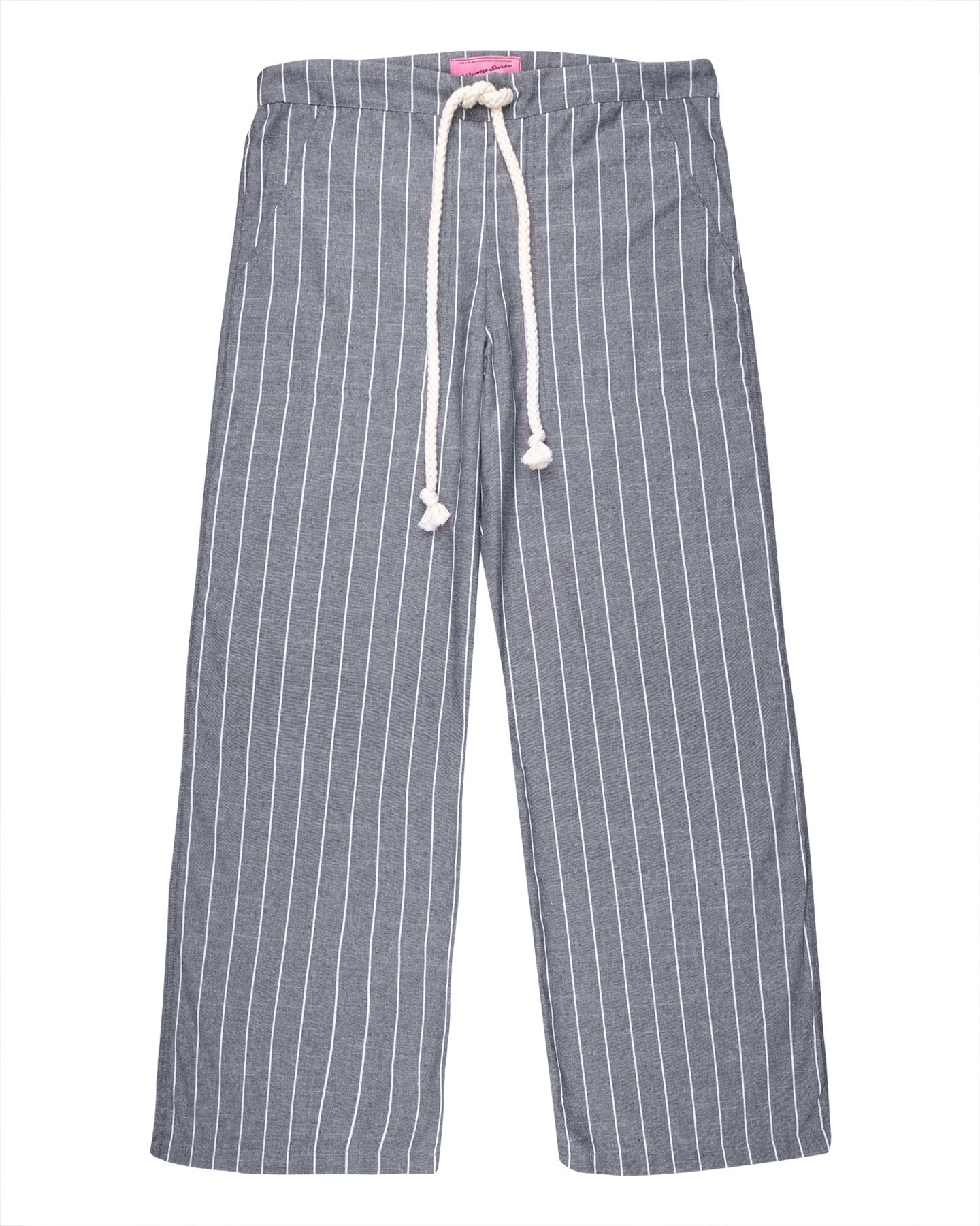 Navy Striped Pants