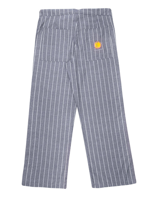 Navy Striped Pants