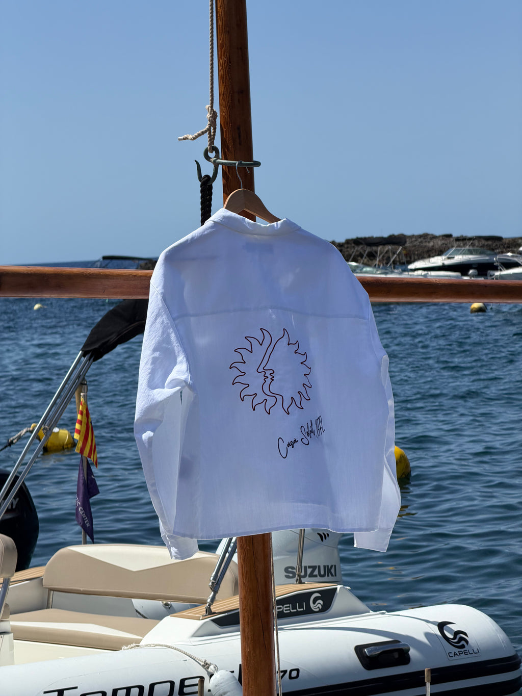 Casa Soleil White Linen Shirt