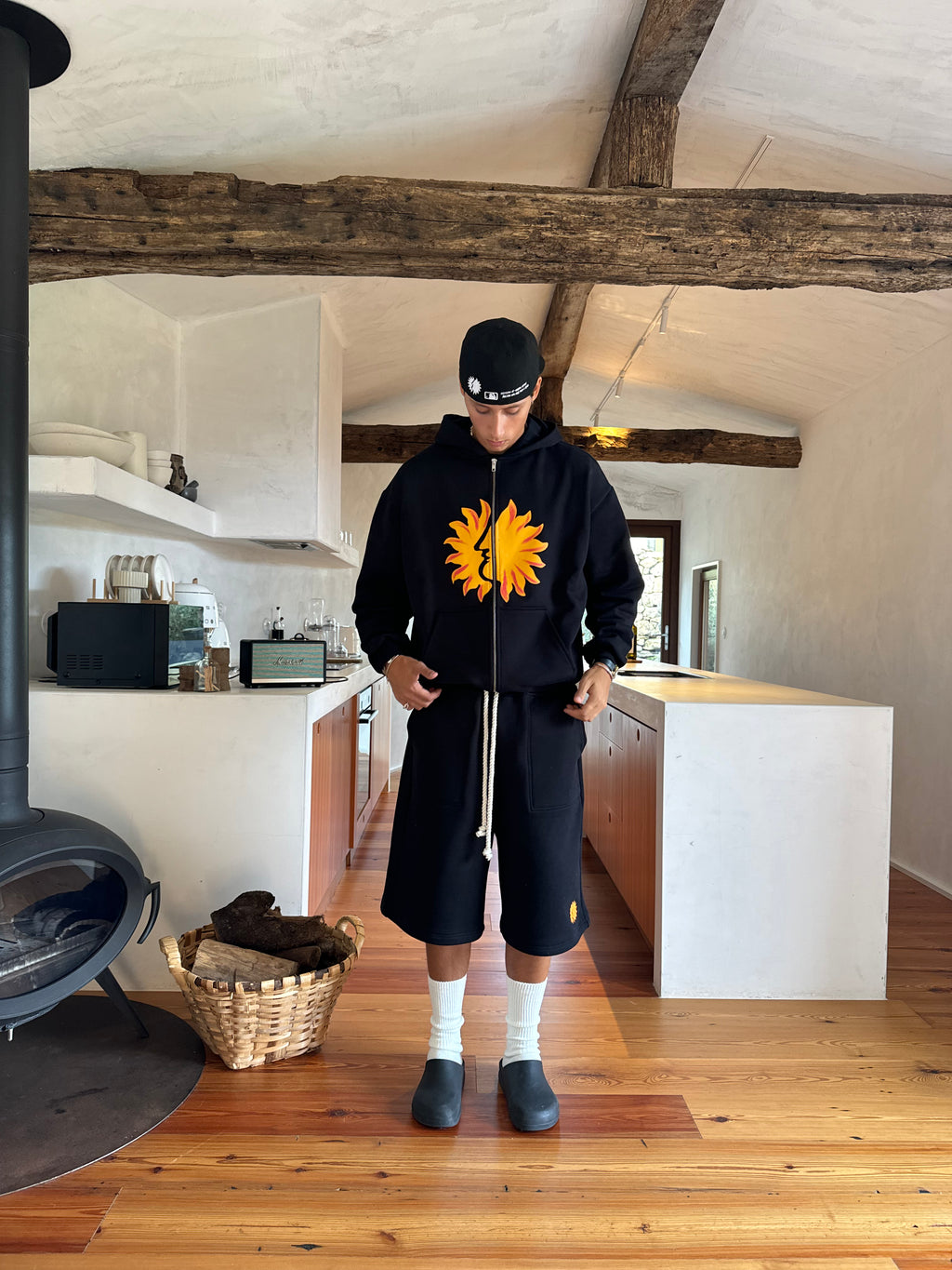 Cozy Black Zip Hoodie