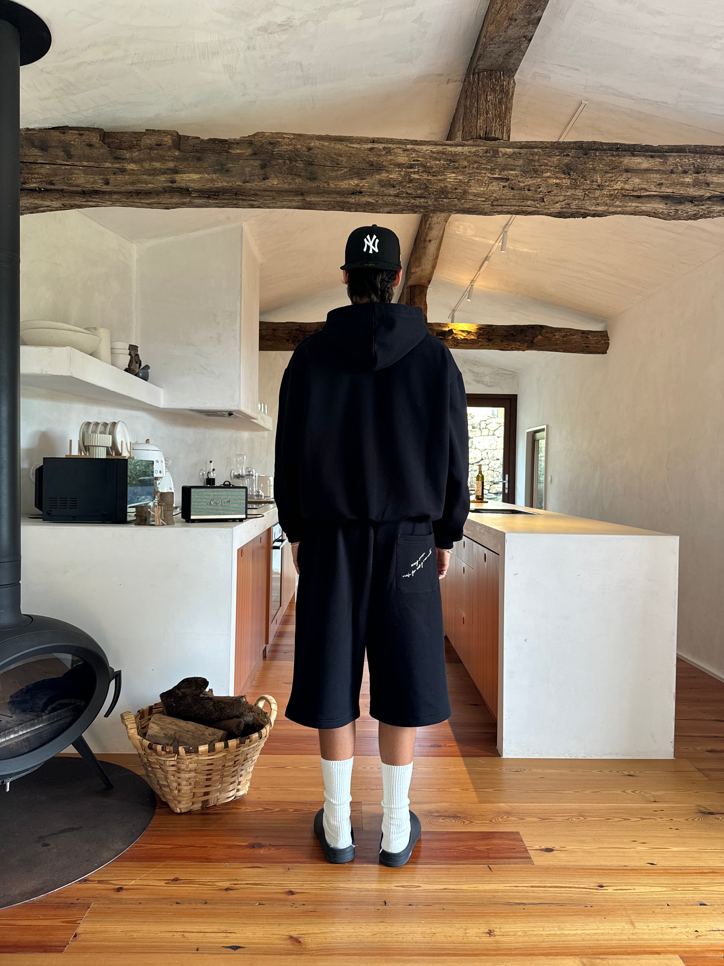 Cozy Black Zip Hoodie