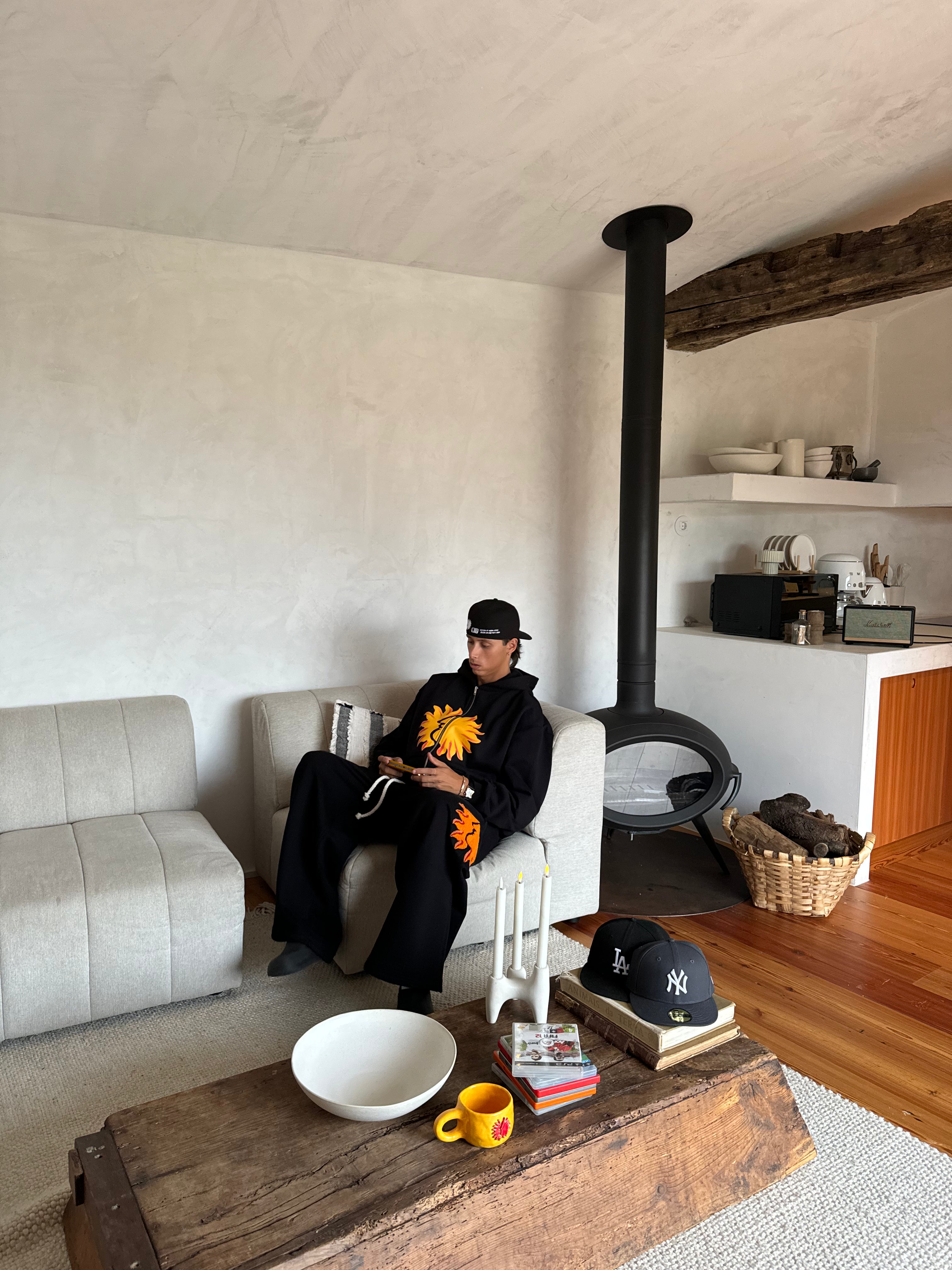 Cozy Black Zip Hoodie