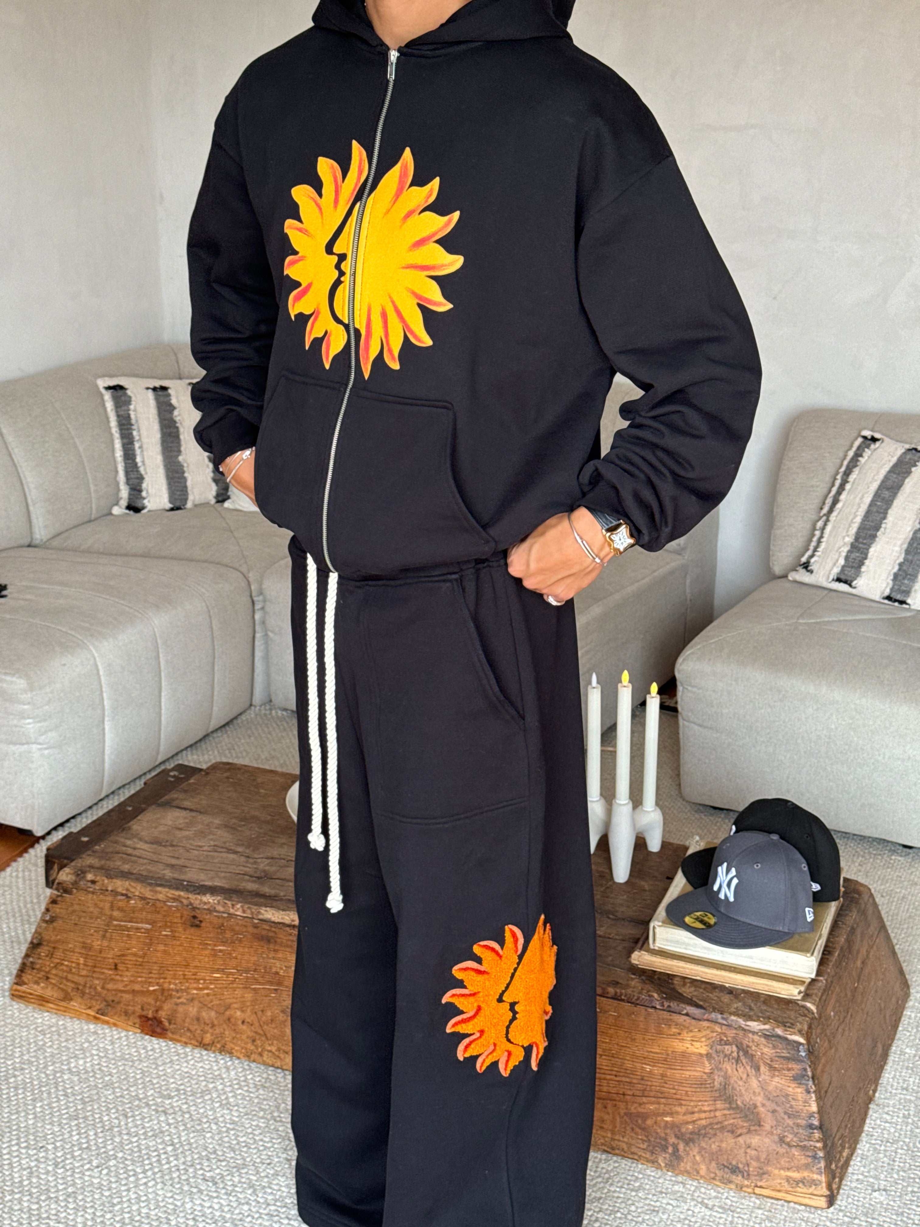 Cozy Black Zip Hoodie