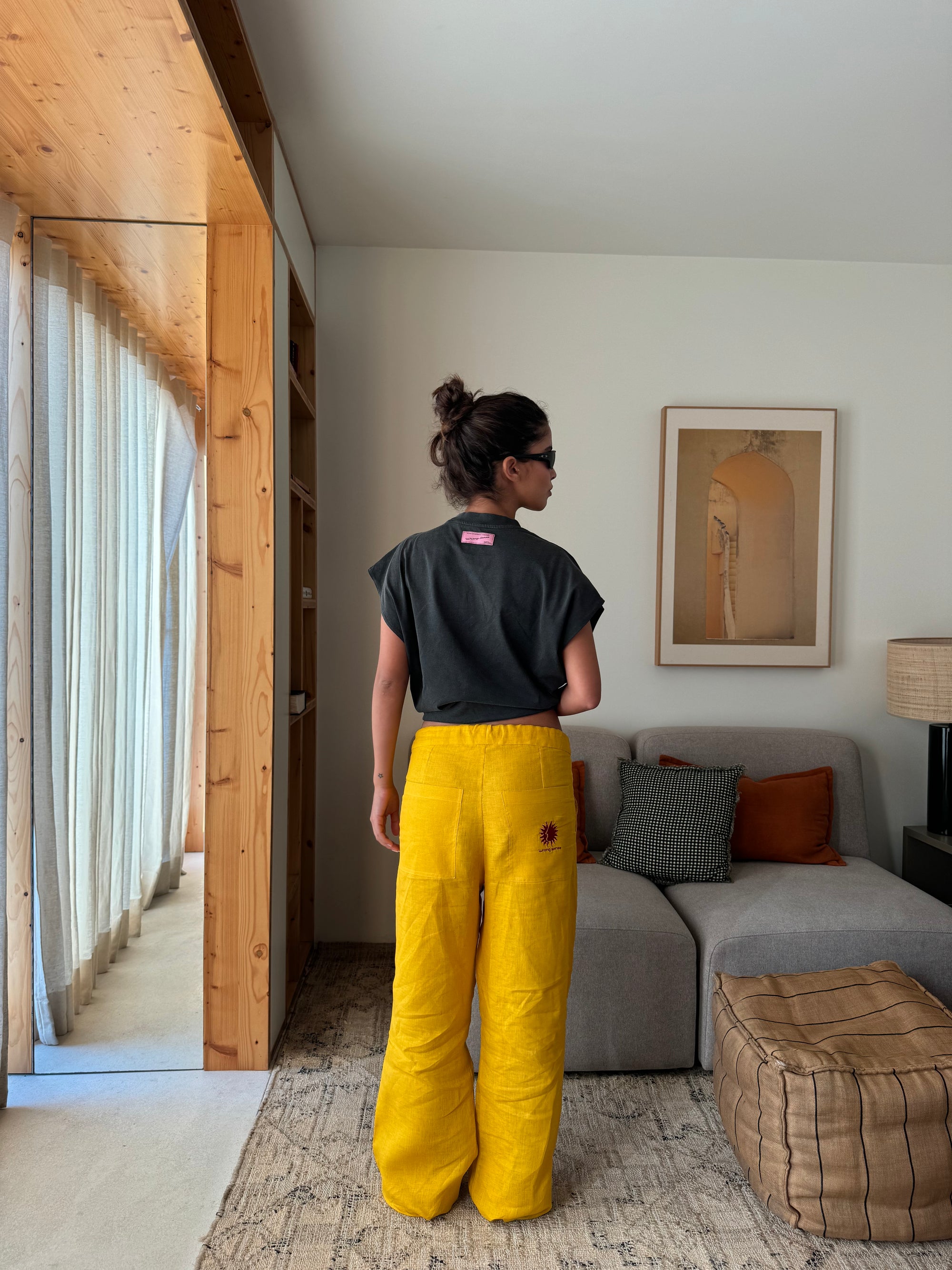 Yellow Linen Pants