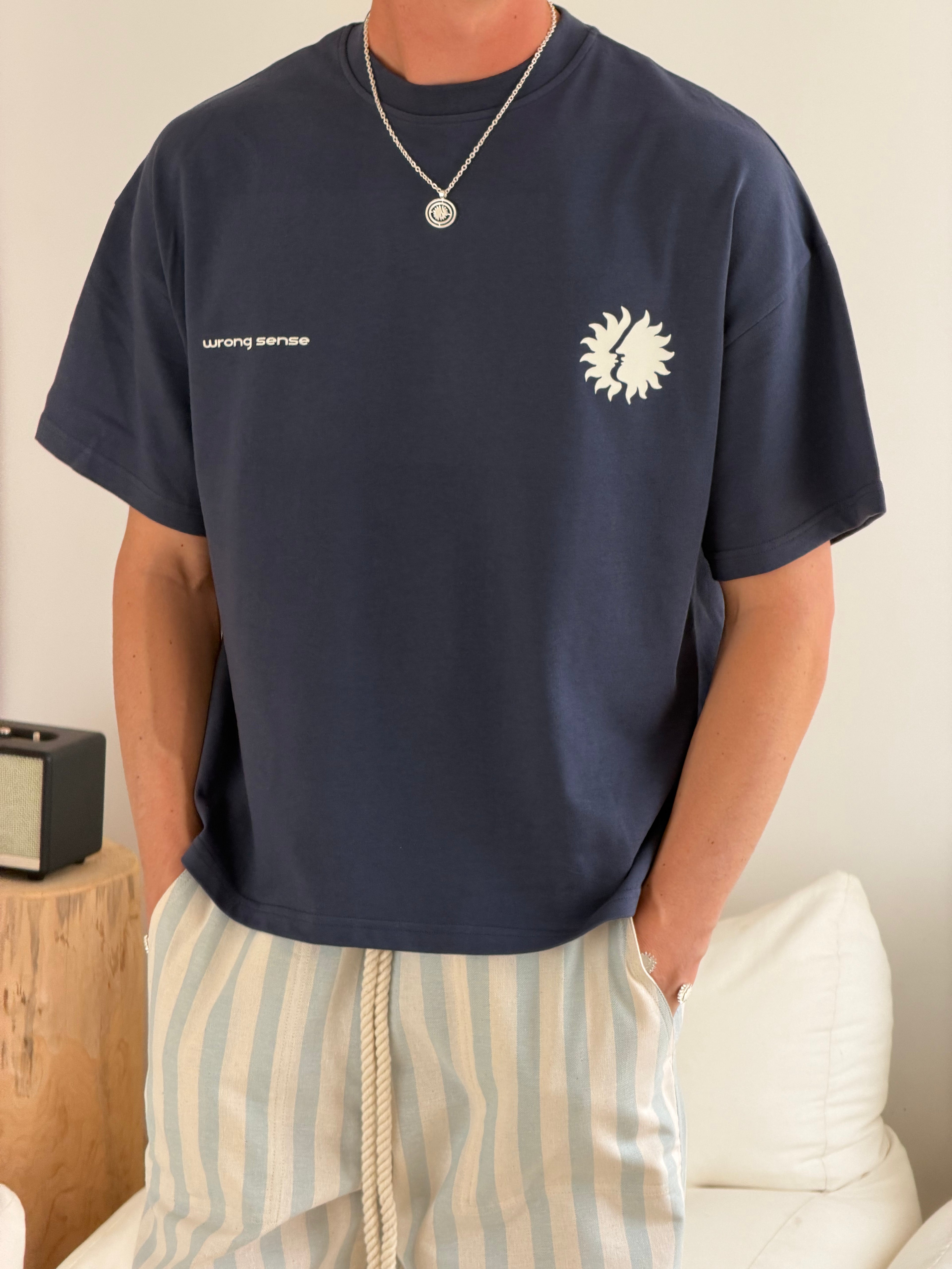 Mediterraneo Vintage Navy Tee