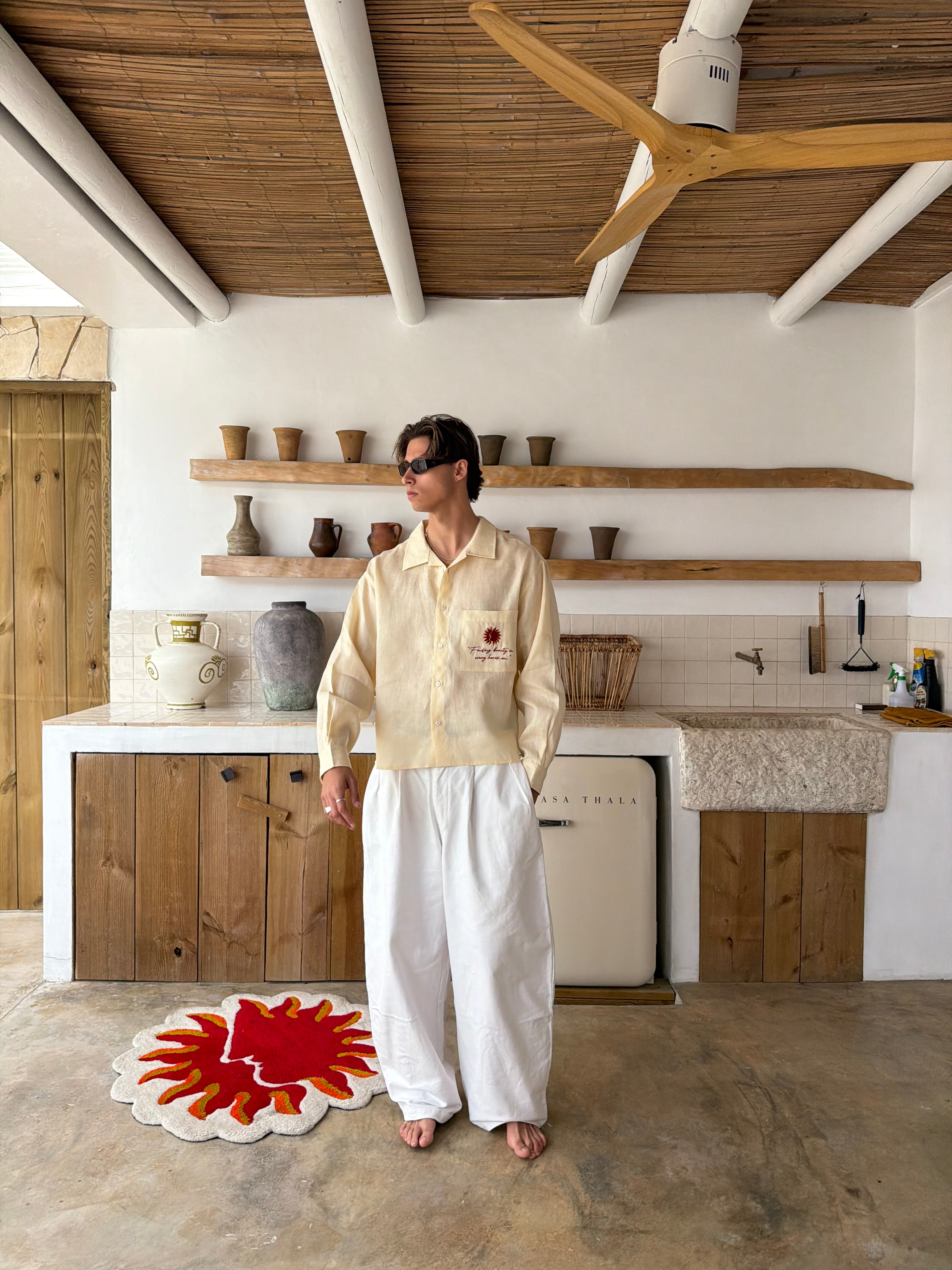 Wrong Sense® x Nómadas Cream Linen Shirt