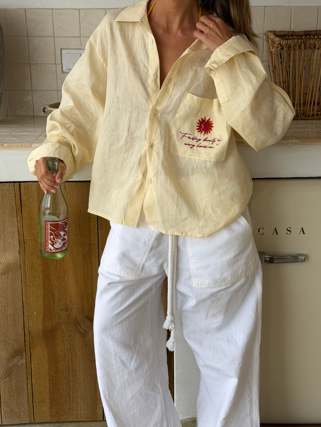 Wrong Sense® x Nómadas Cream Linen Shirt