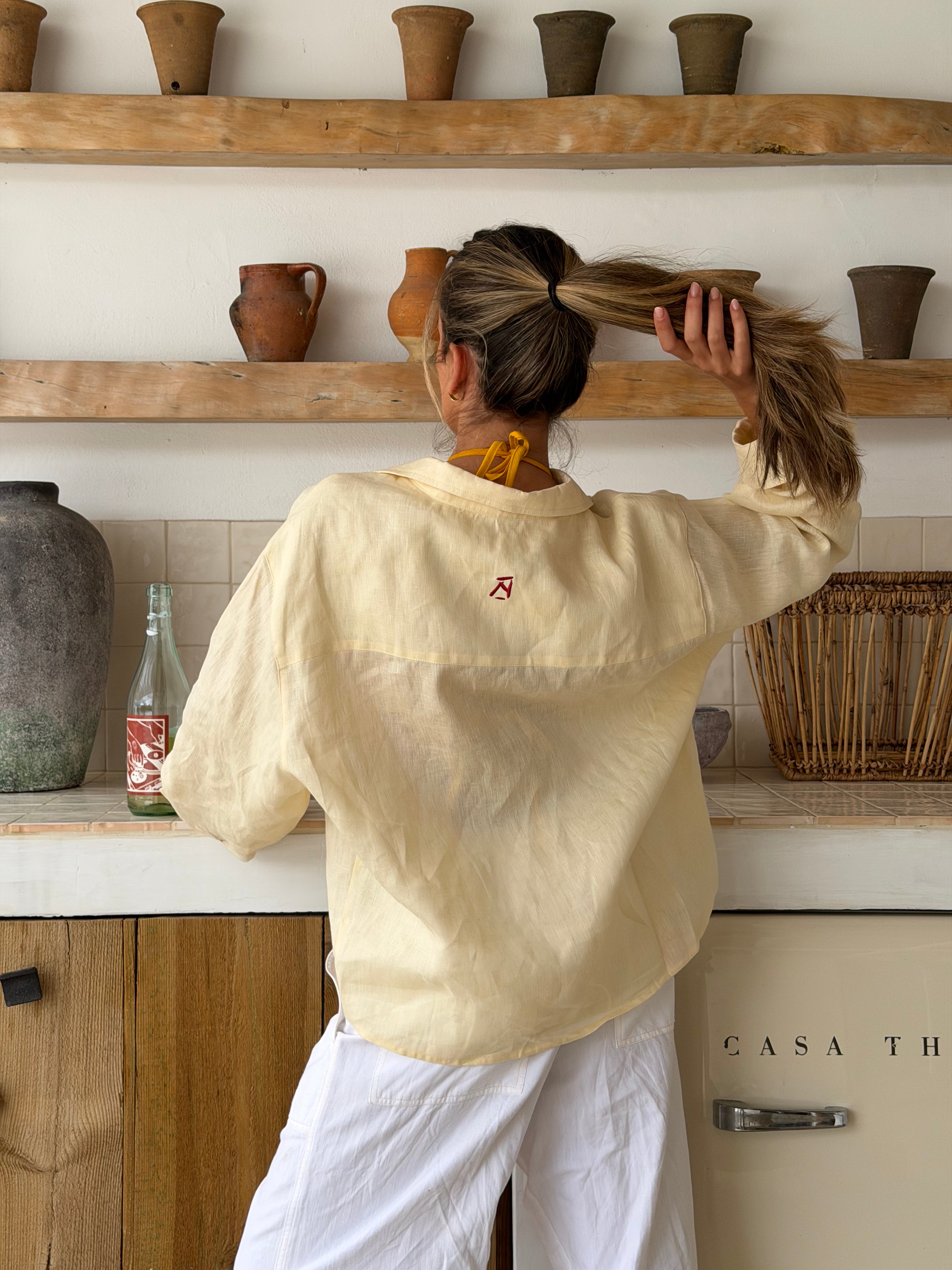 Wrong Sense® x Nómadas Cream Linen Shirt