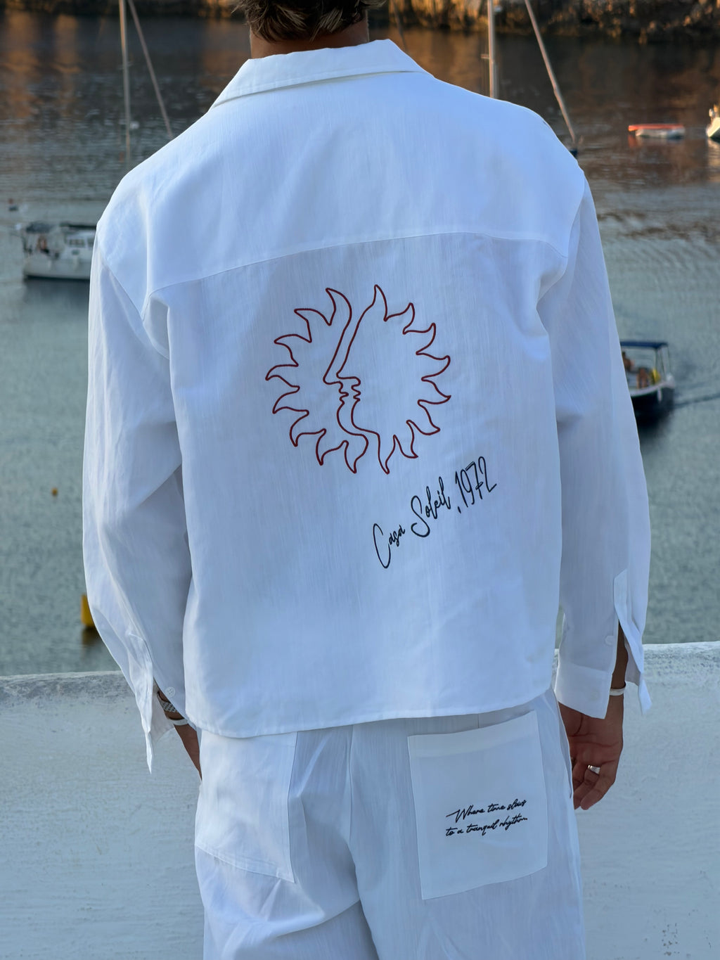 Casa Soleil White Linen Shirt