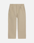 Beige Straight Tailored Pants