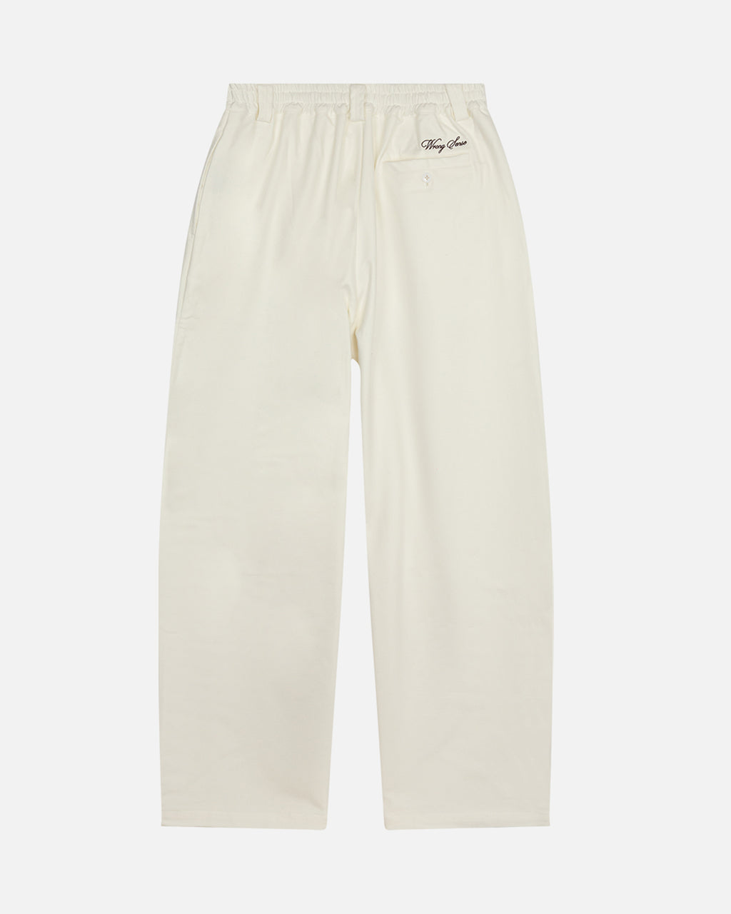 White Wide Leg Tailored Pants