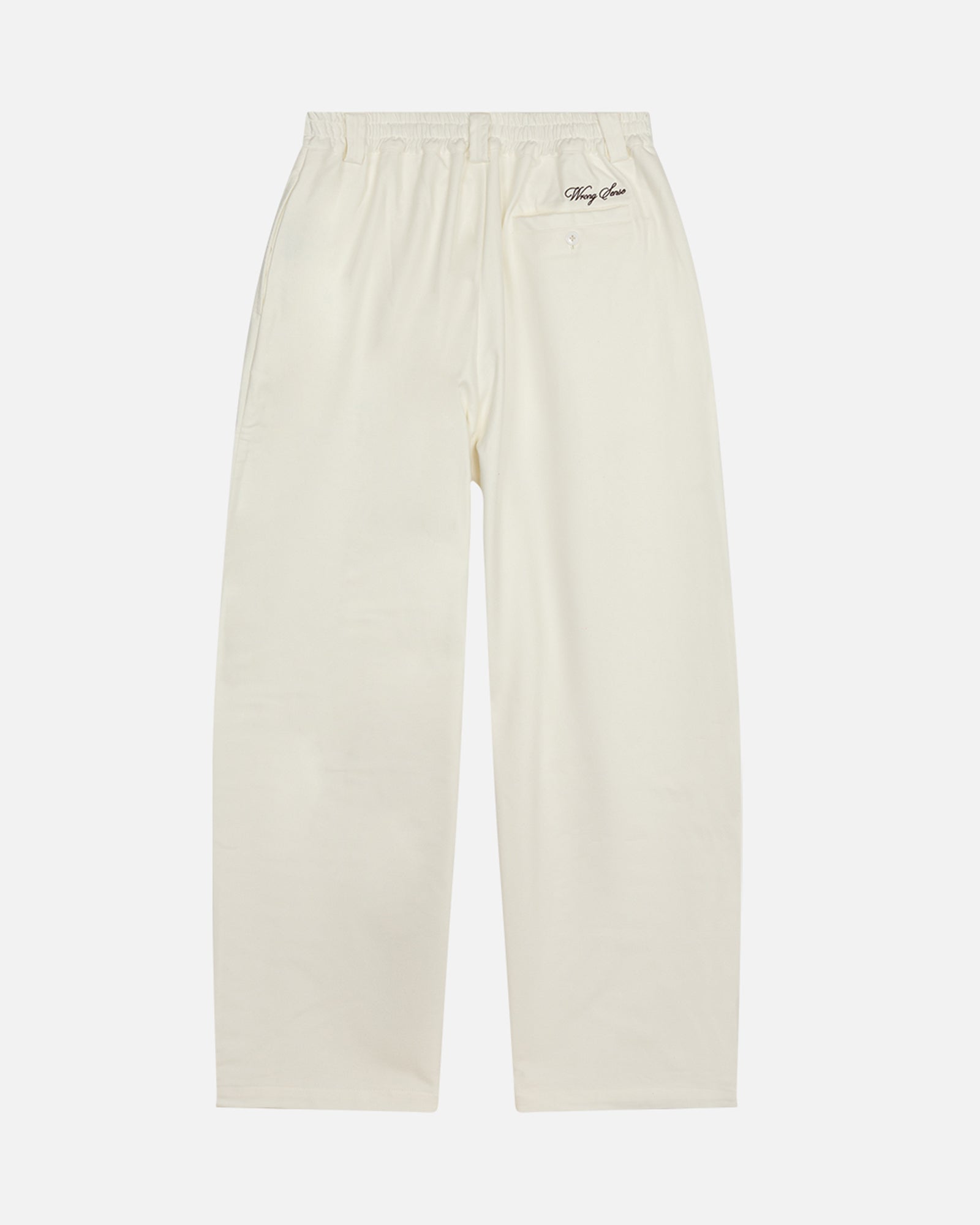 White Wide Leg Tailored Pants