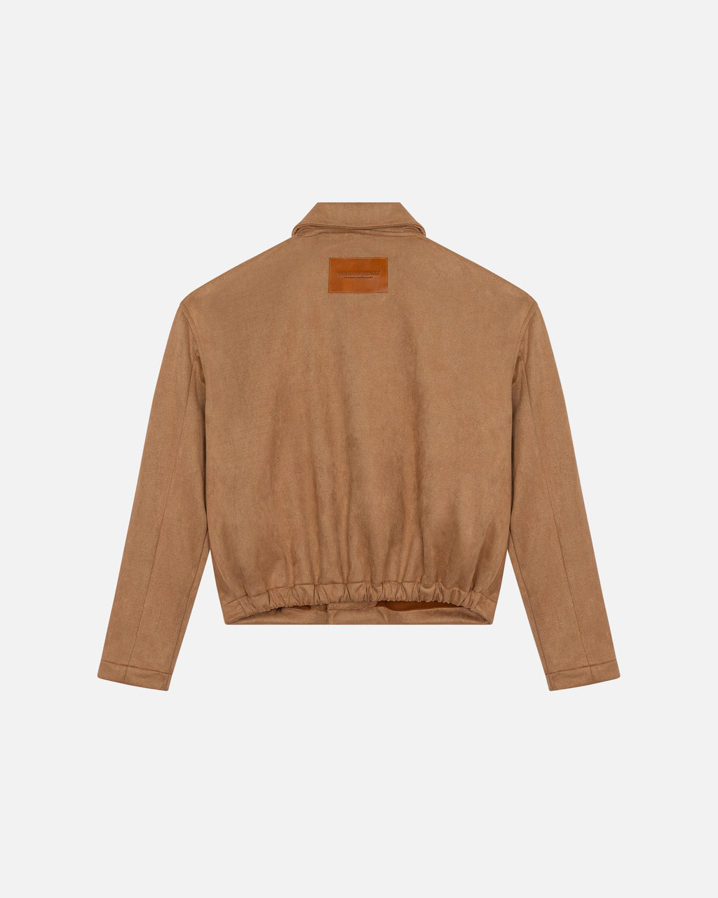 Suede Funnel Neck Jacket
