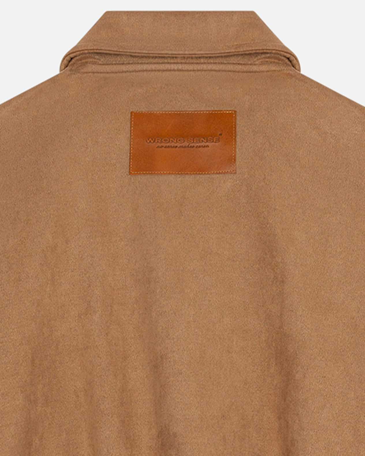 Suede Funnel Neck Jacket