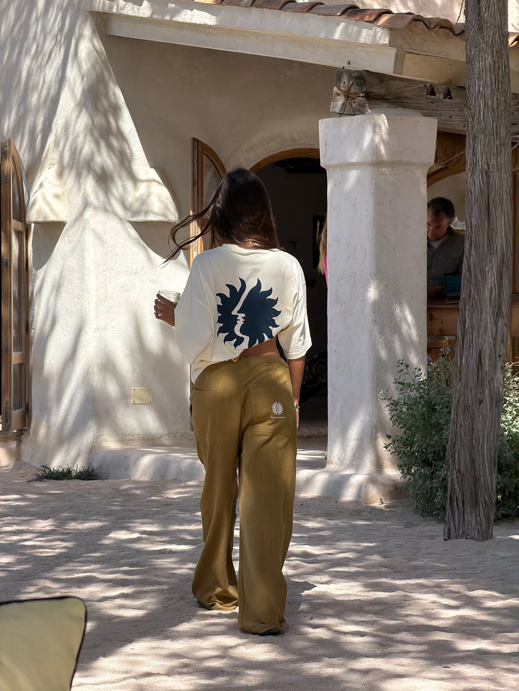 Ibiza Olive Linen Pants
