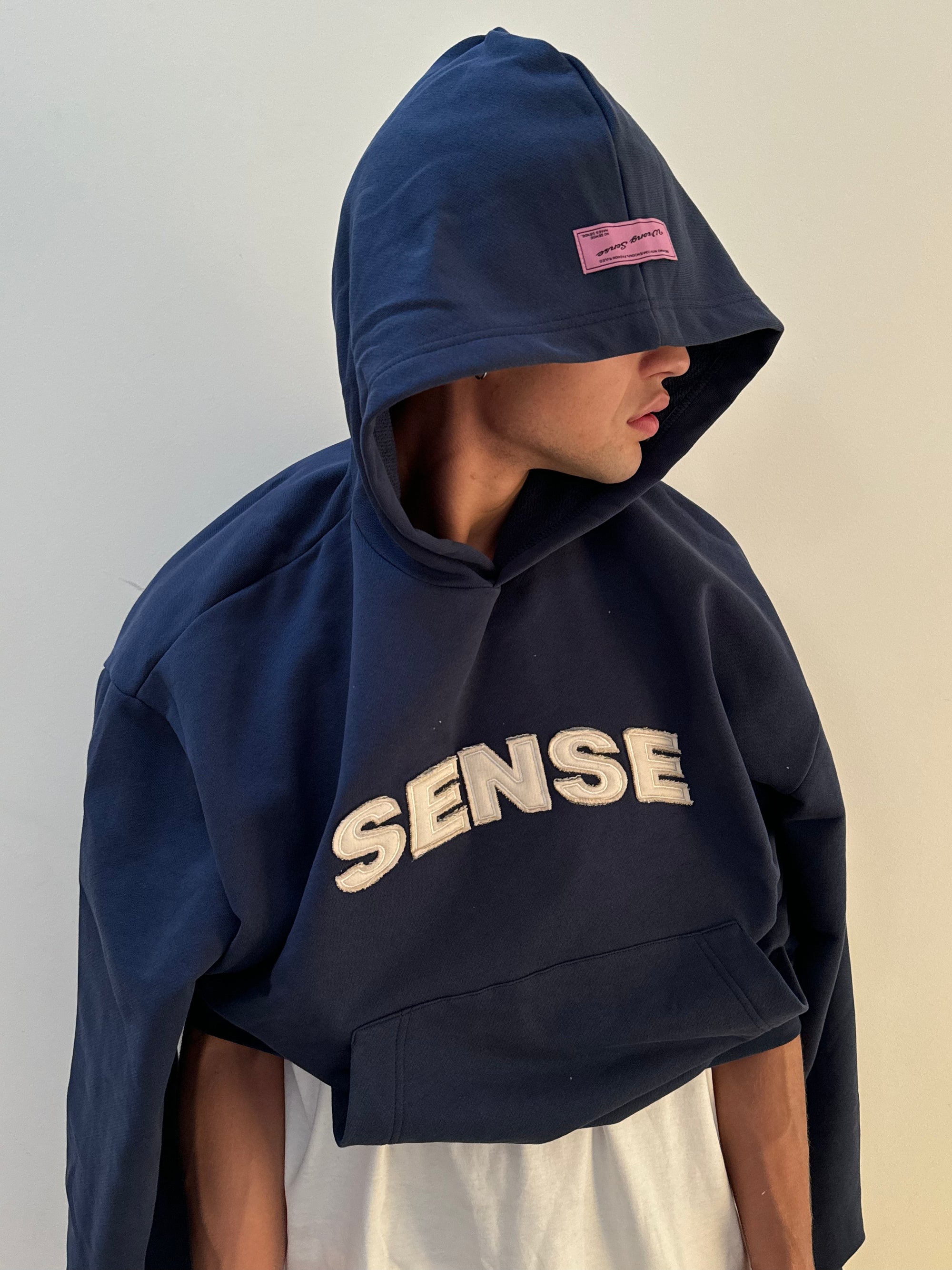 Sense Navy Blue Hoodie