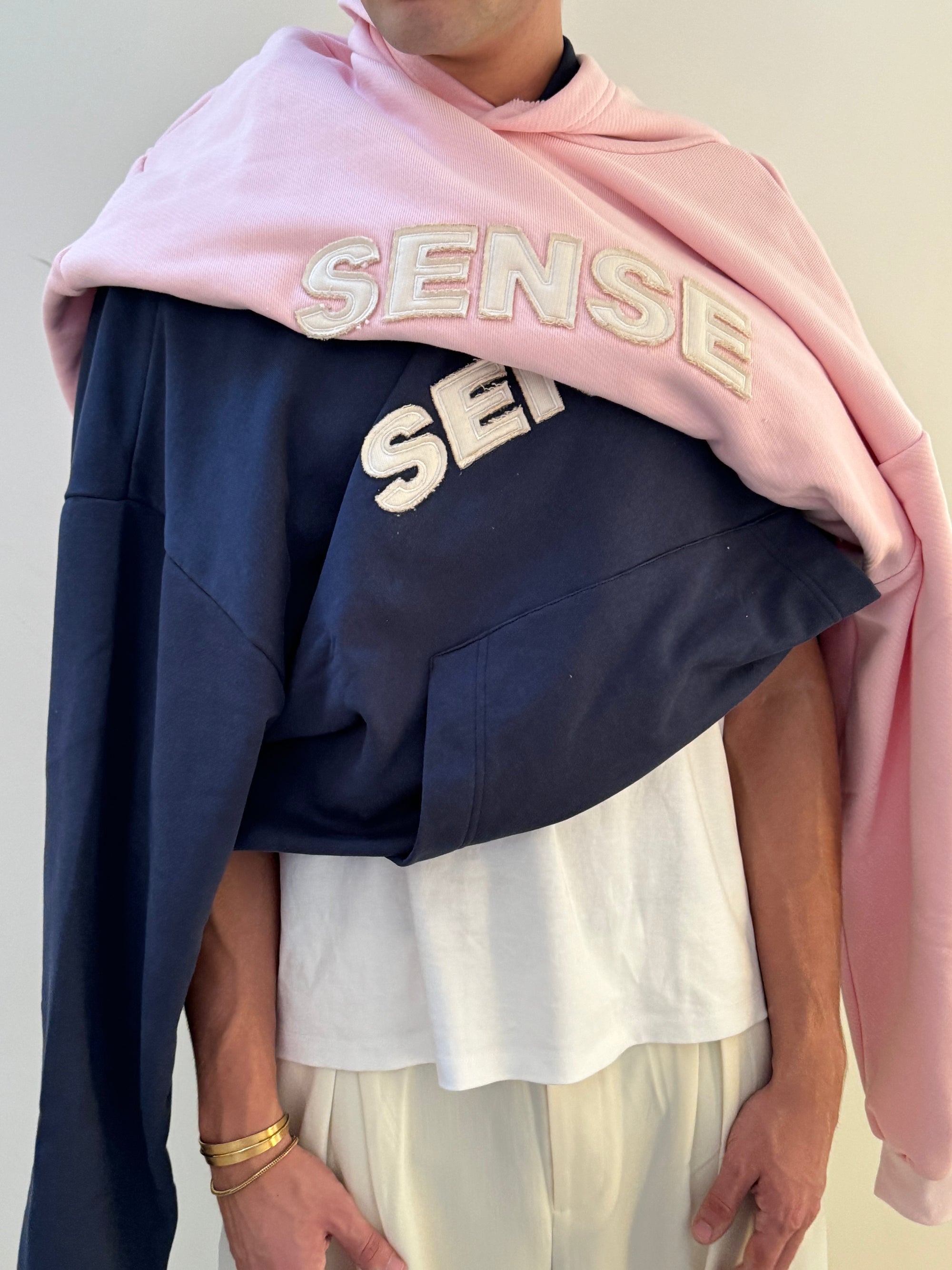 Sense Navy Blue Hoodie