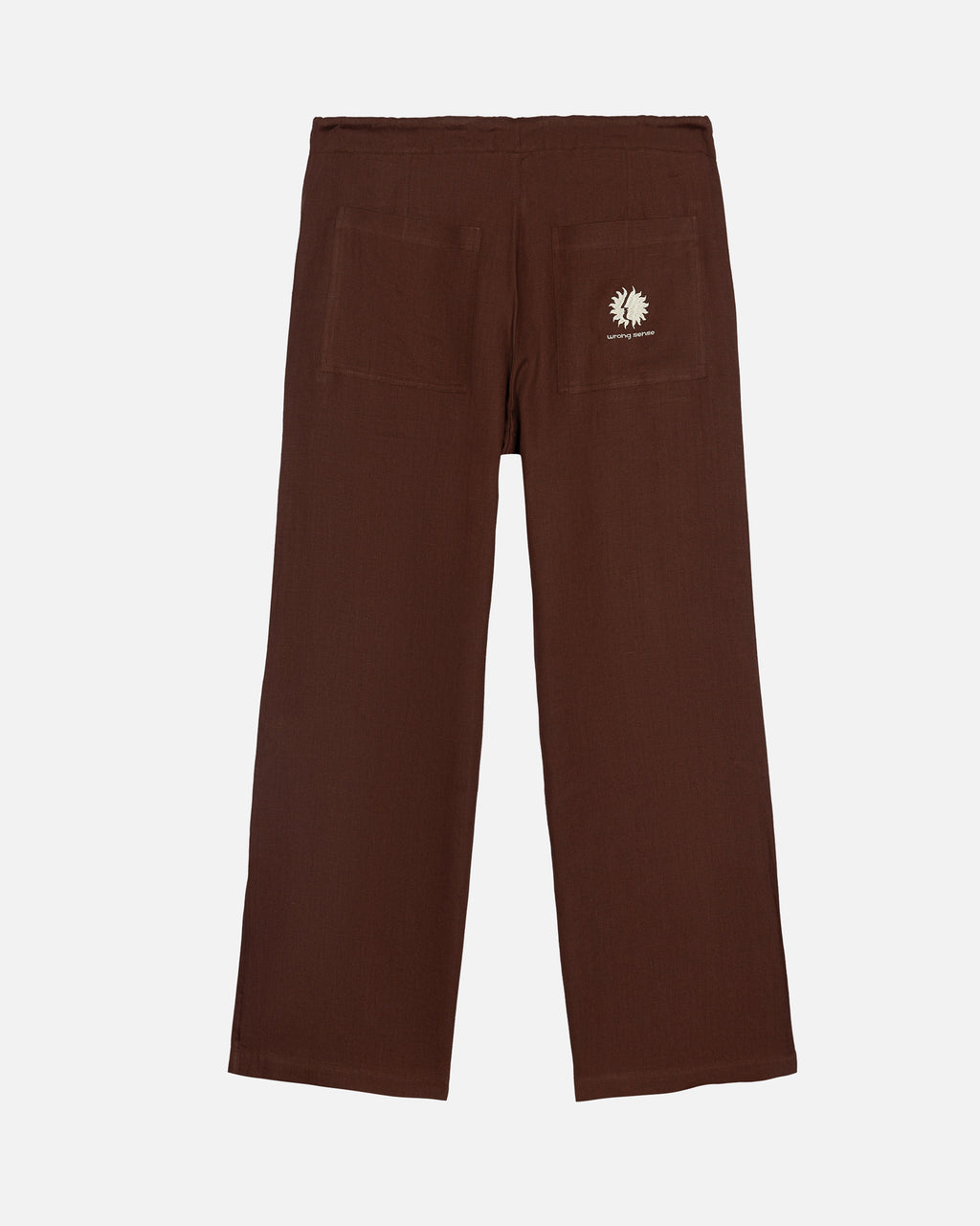 Mediterraneo Brown Linen Pants
