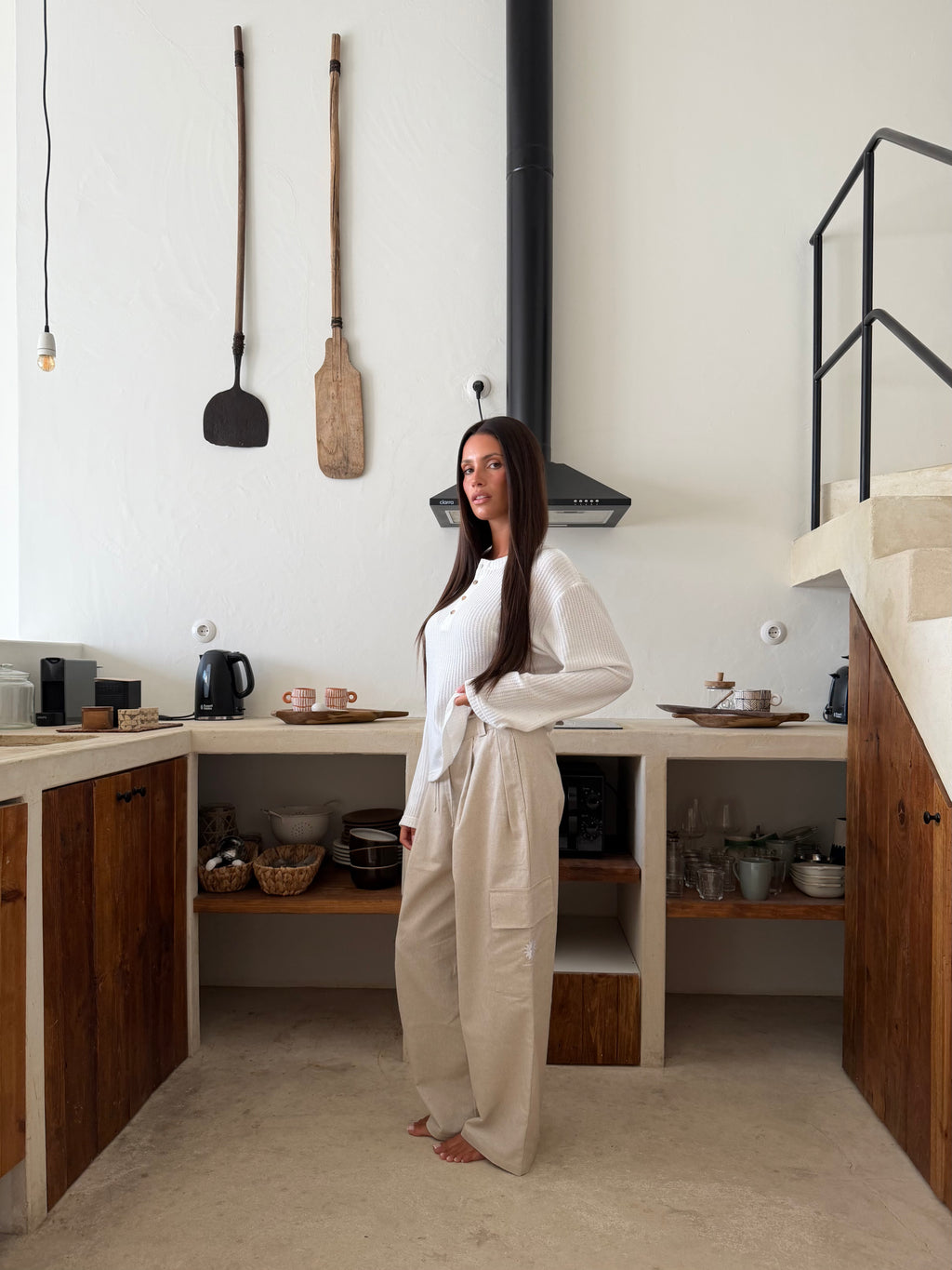 Essentials Cargo Linen Pants