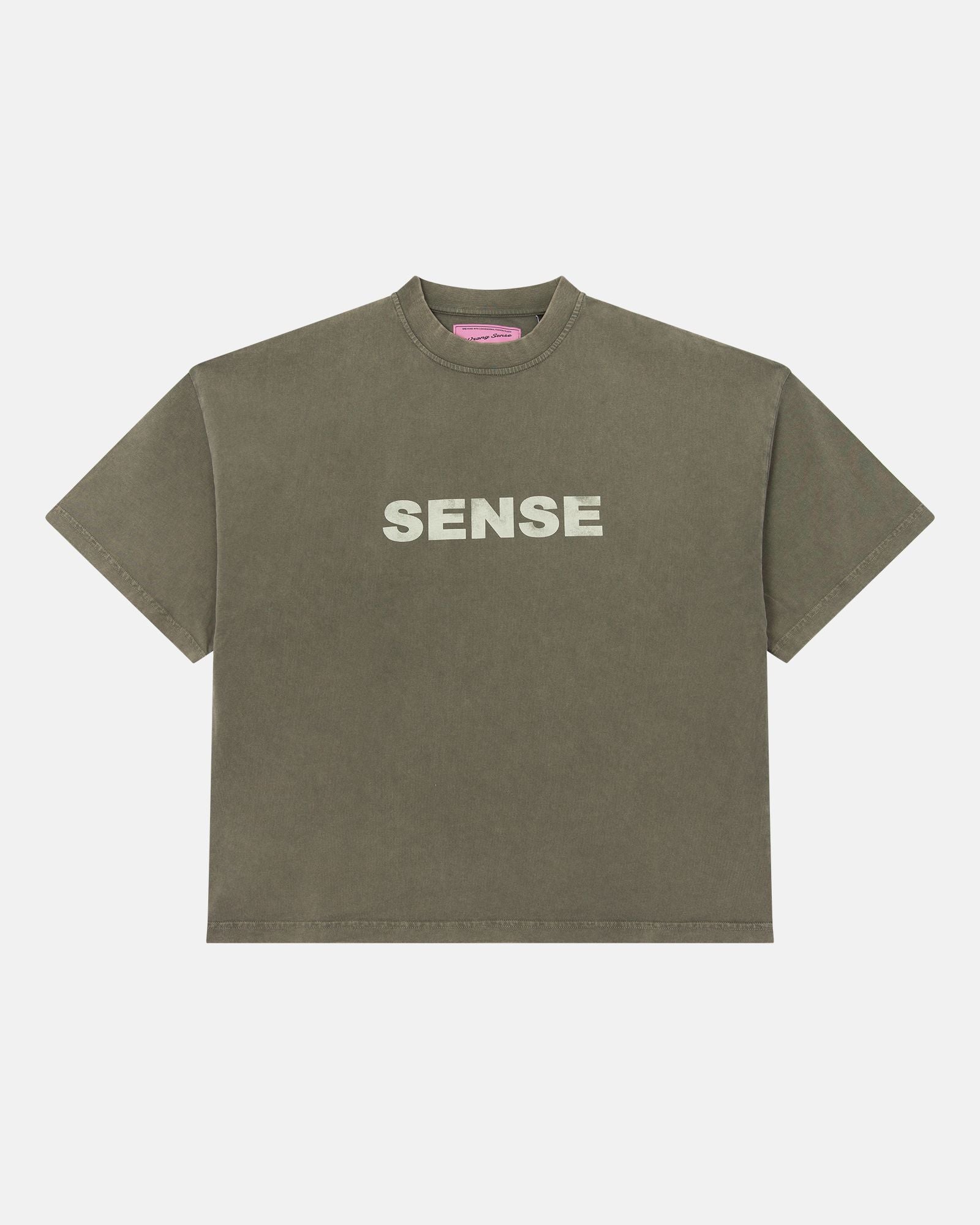 Sense Vintage Olive Green Tee