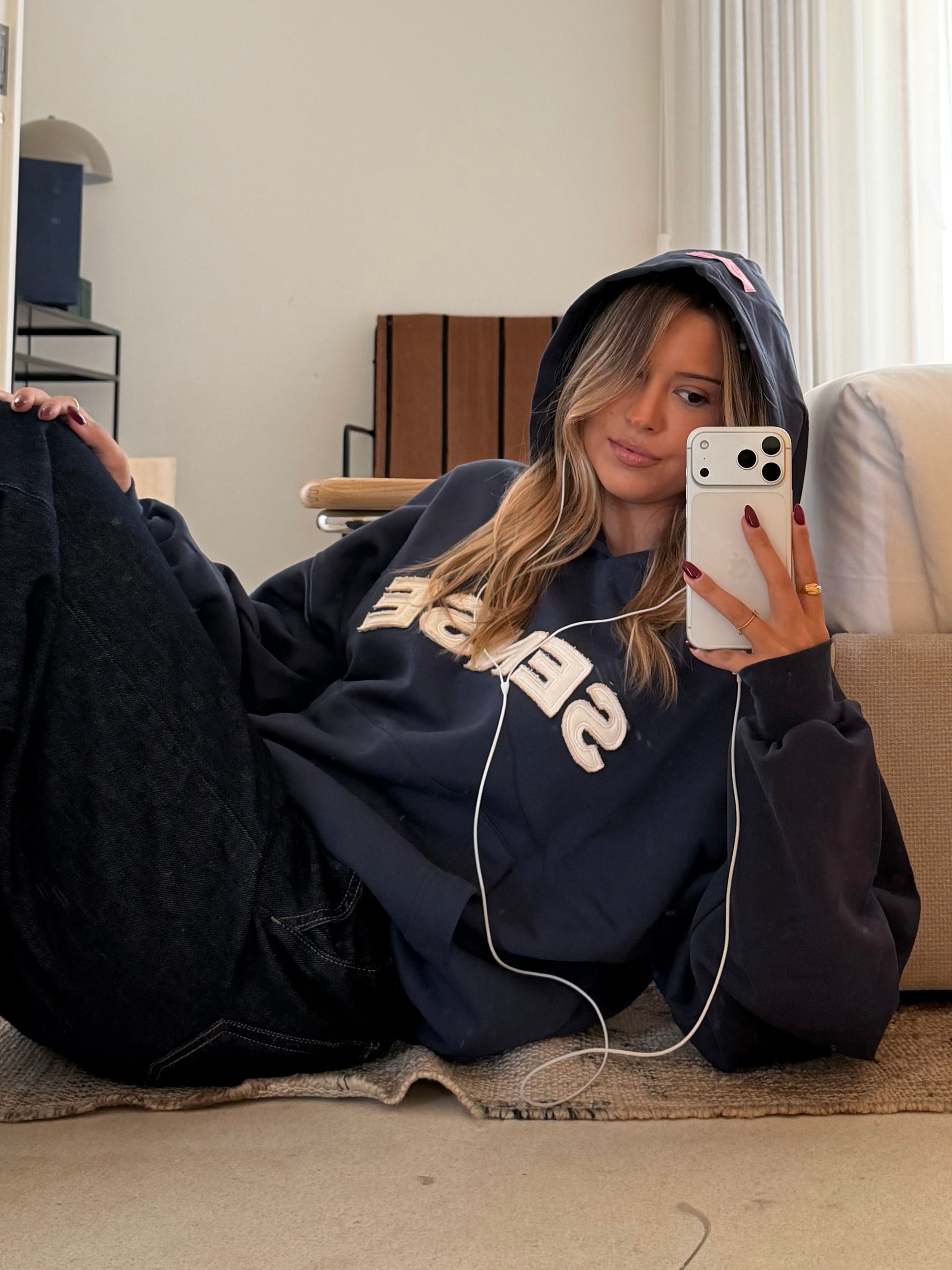 Sense Navy Blue Hoodie