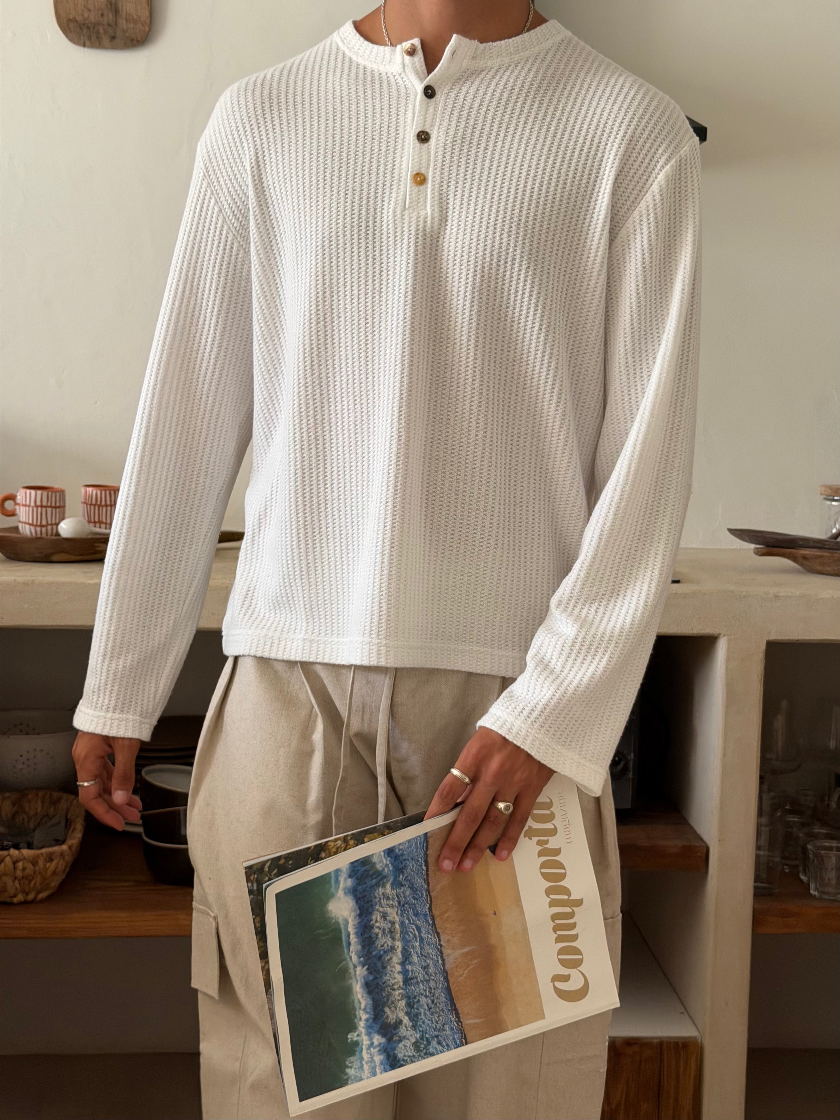 Camisola Henley Essentials 
